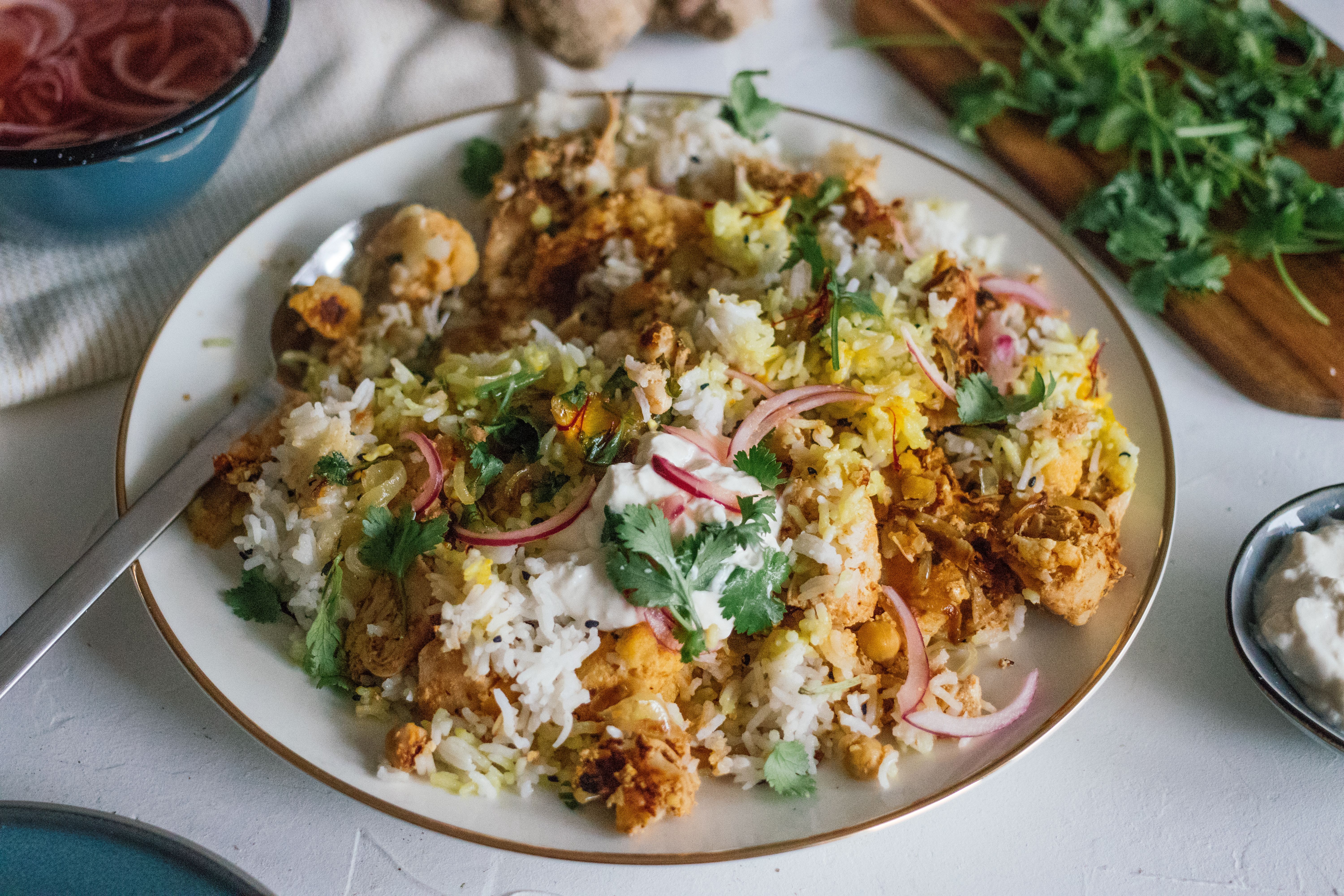 Veganes Jackfruit-Biryani
