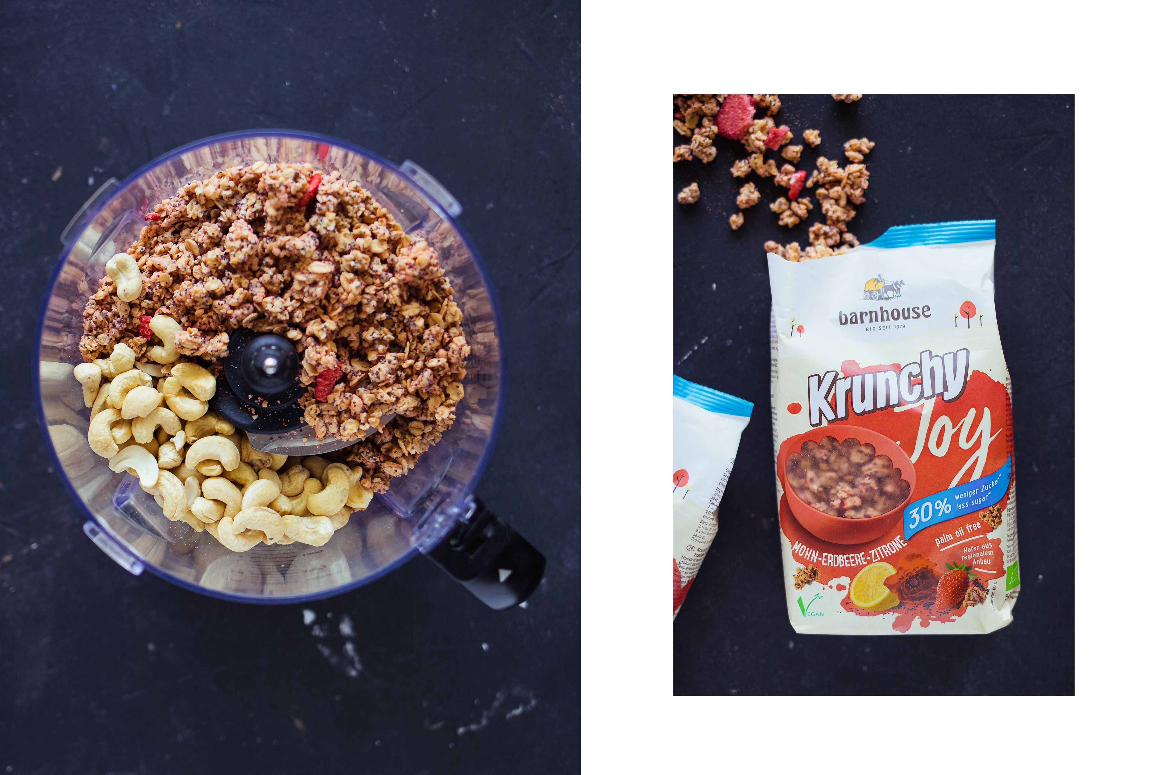 R505 Vegane Frozen Erdbeer Bars