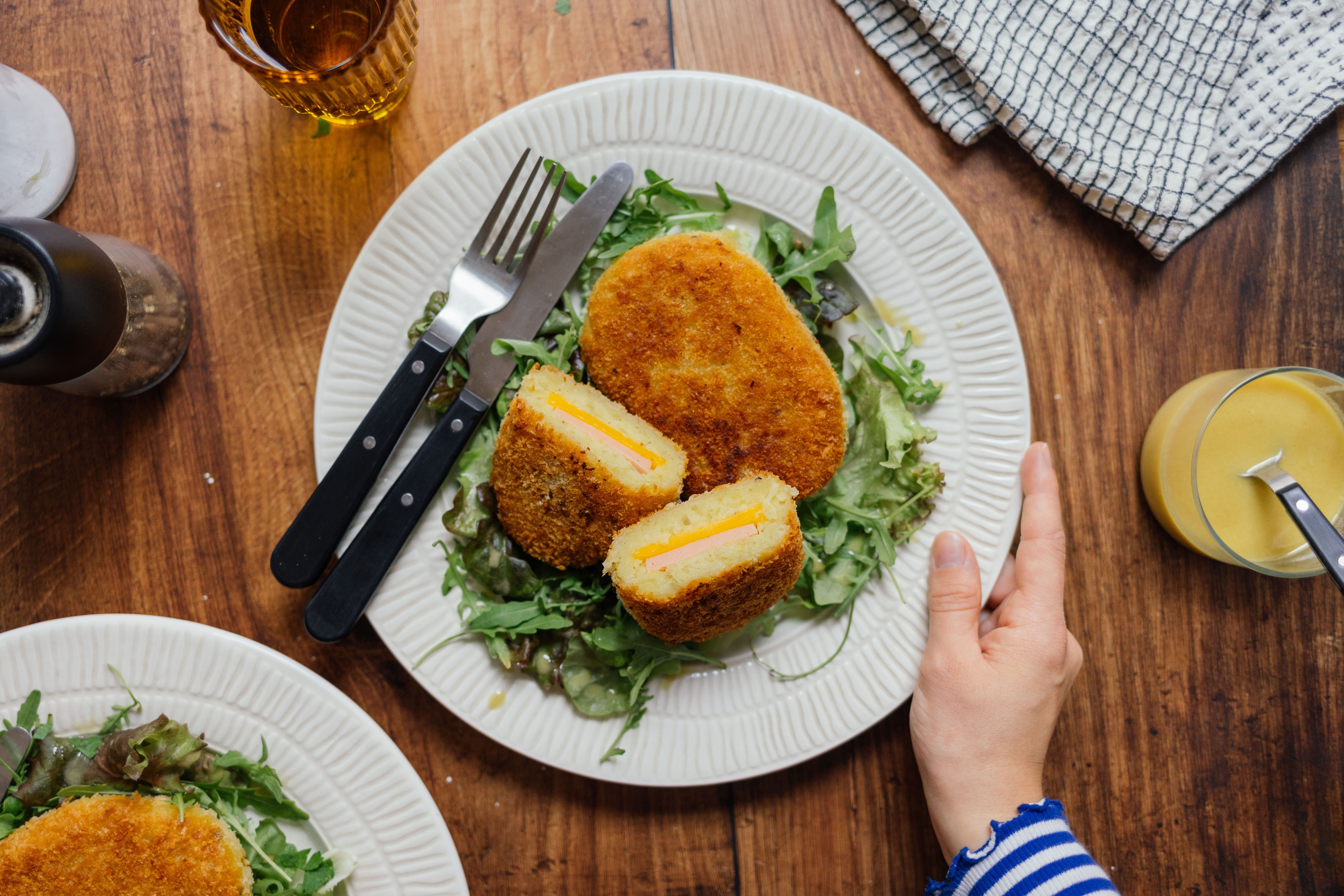 Veganes Knödel Cordon Bleu