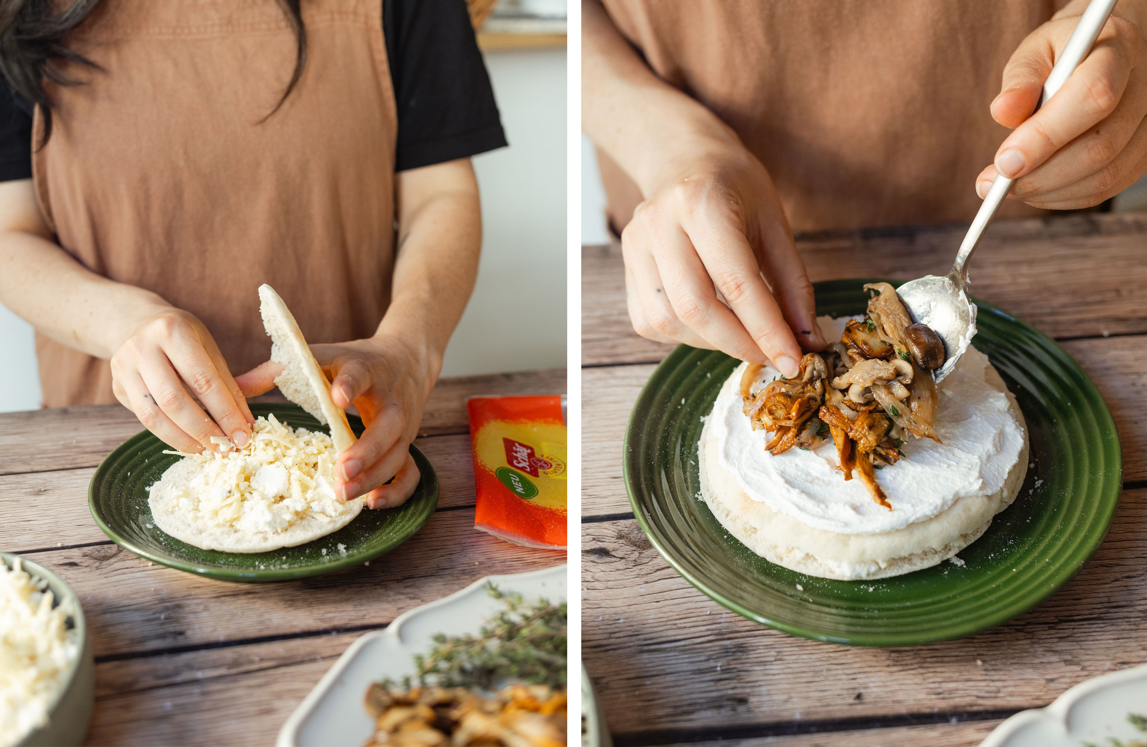 R996 Pita Pizza à la Funghi