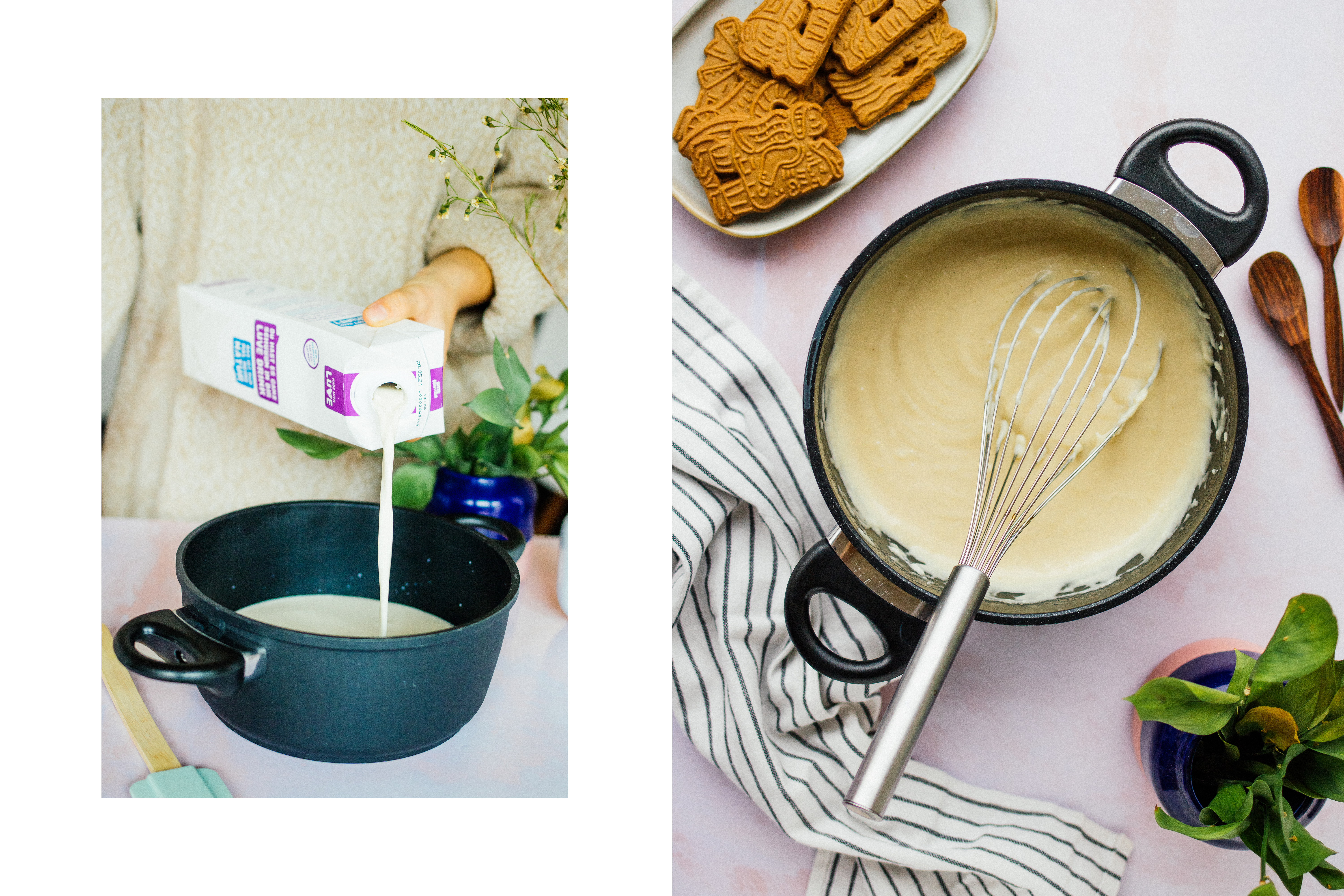 R482 Vegan No-Bake Speculoos Tarts with Vanilla Custard