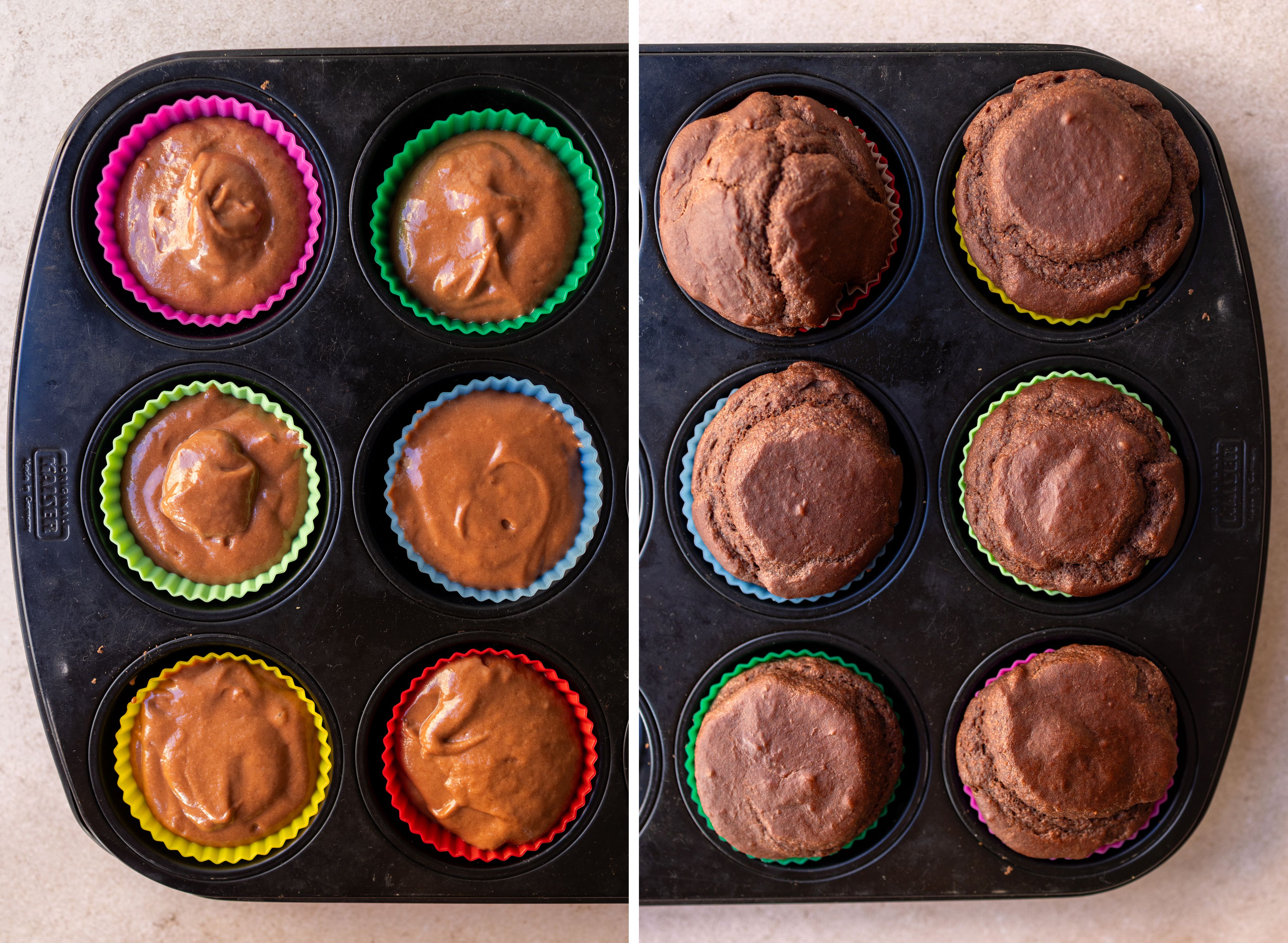 R968 Vegan Gluten-Free Strawberry and Cream Chocolate Muffins