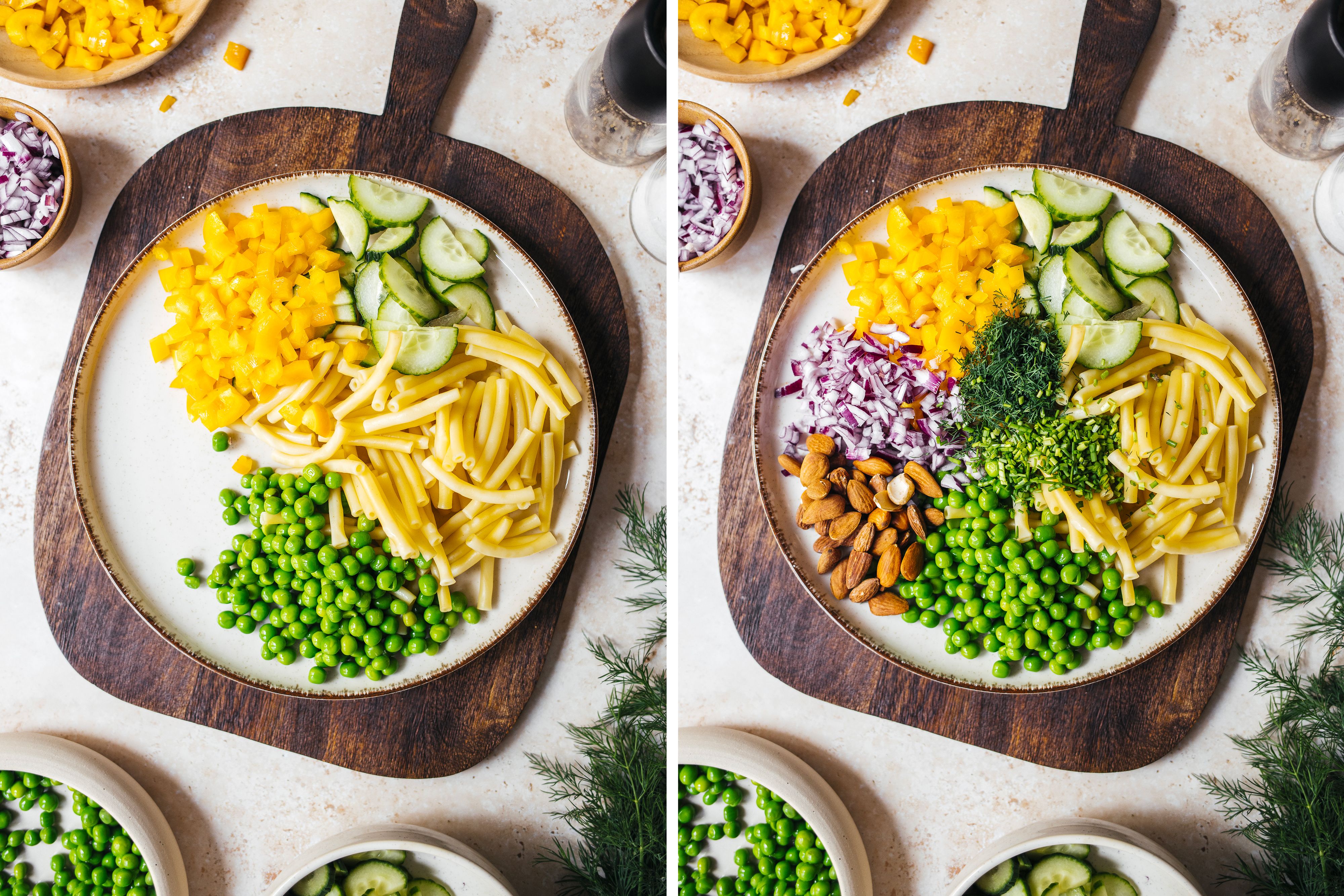 R206 Veganer Makkaronisalat mit Mandeldressing