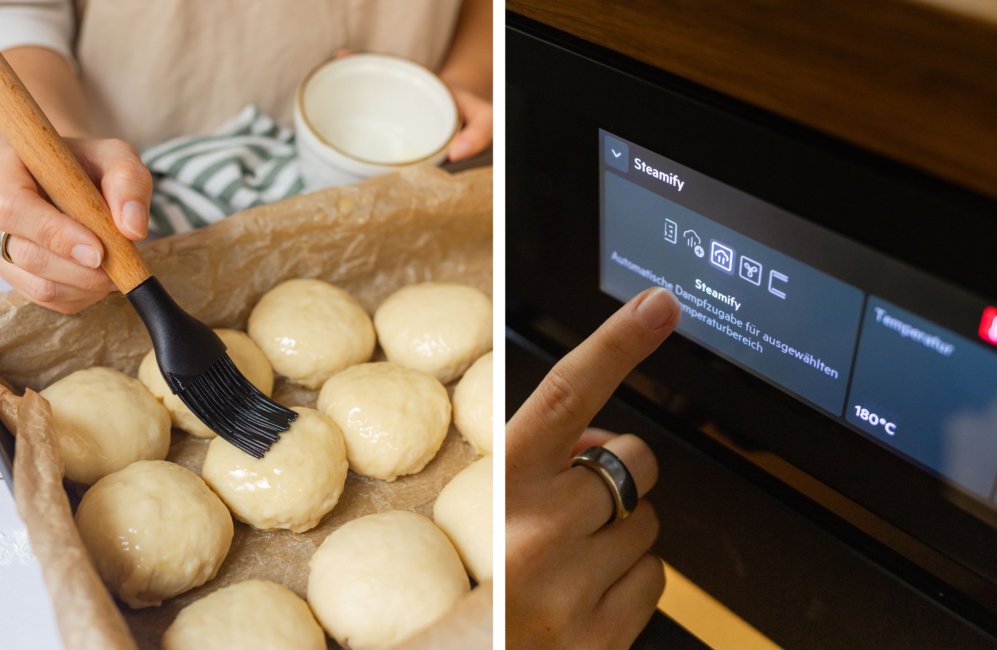 R981 Vegane Buchteln mit Vanillesoße