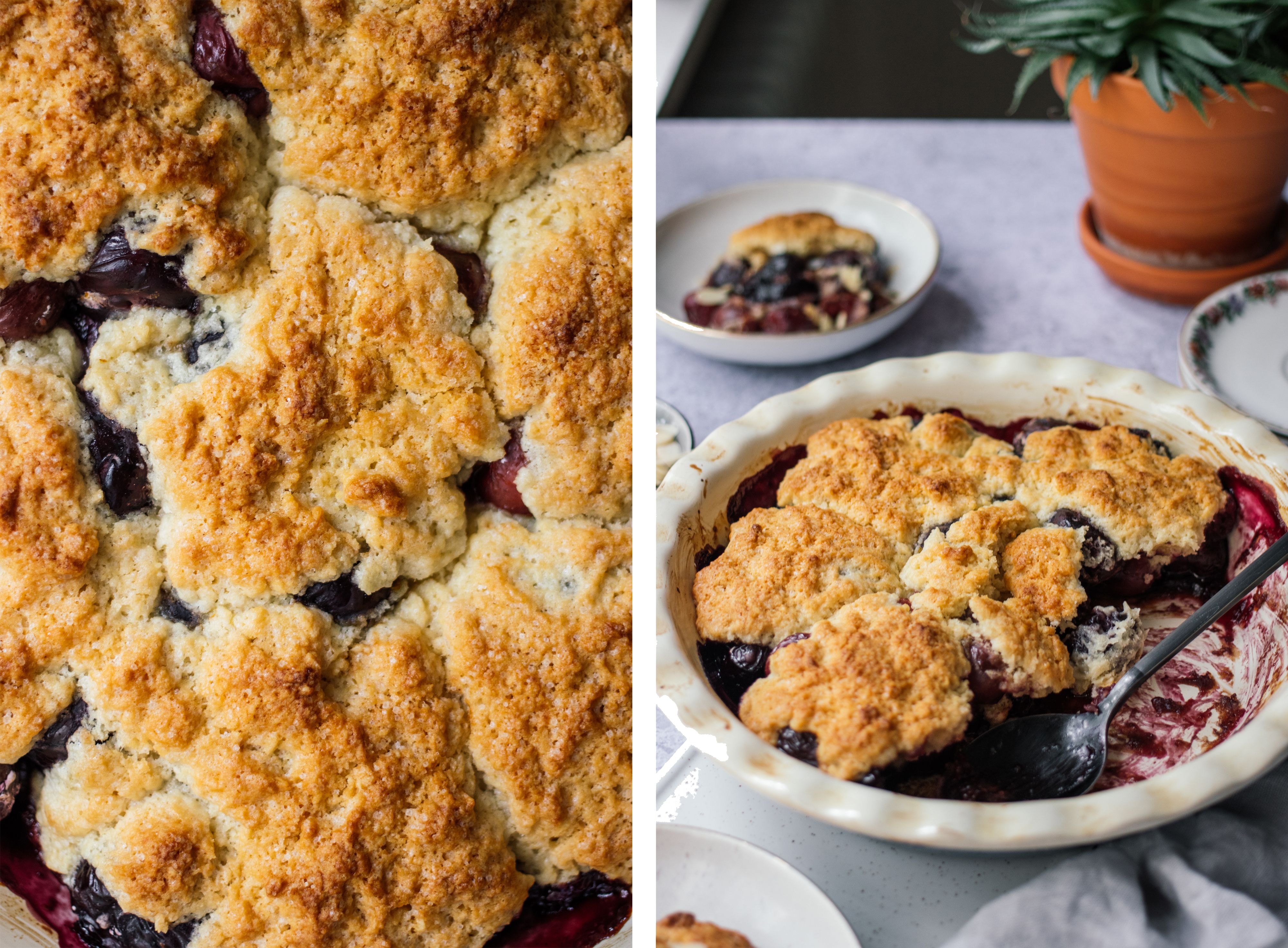 R529 Vegan Cherry Cobbler