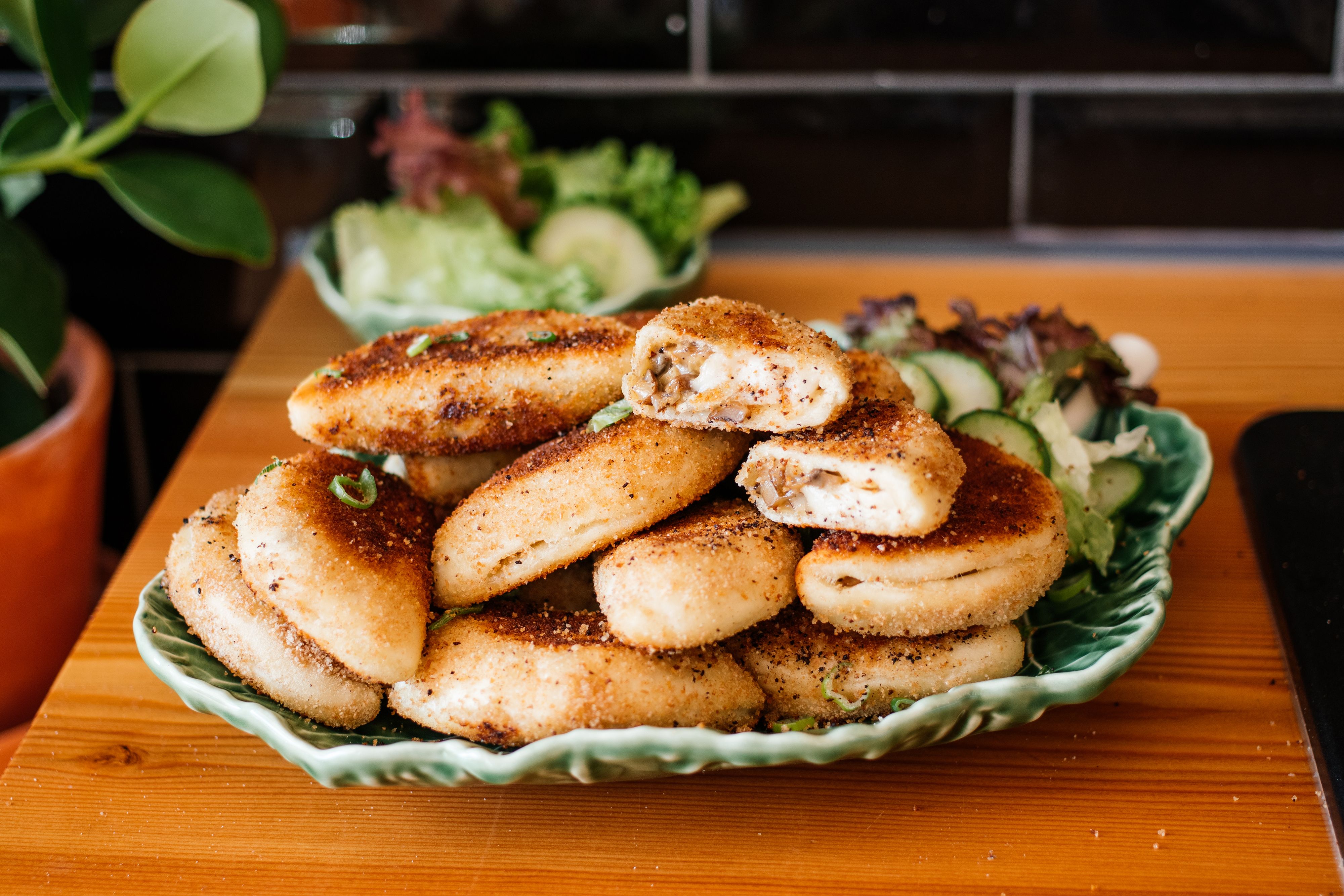 Vegane Champignon-Mozzarella-Plätzli