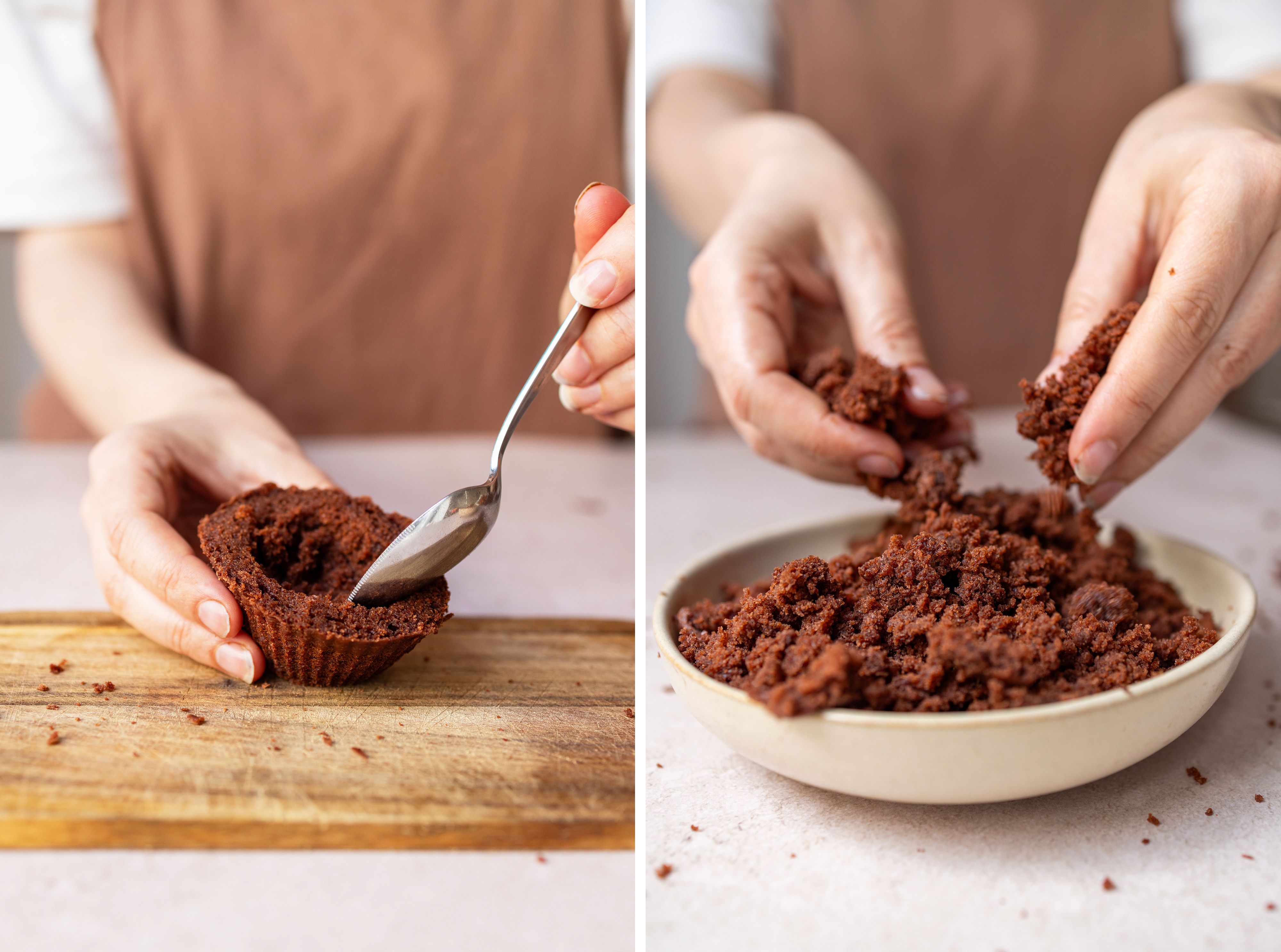 R968 Vegan Gluten-Free Strawberry and Cream Chocolate Muffins