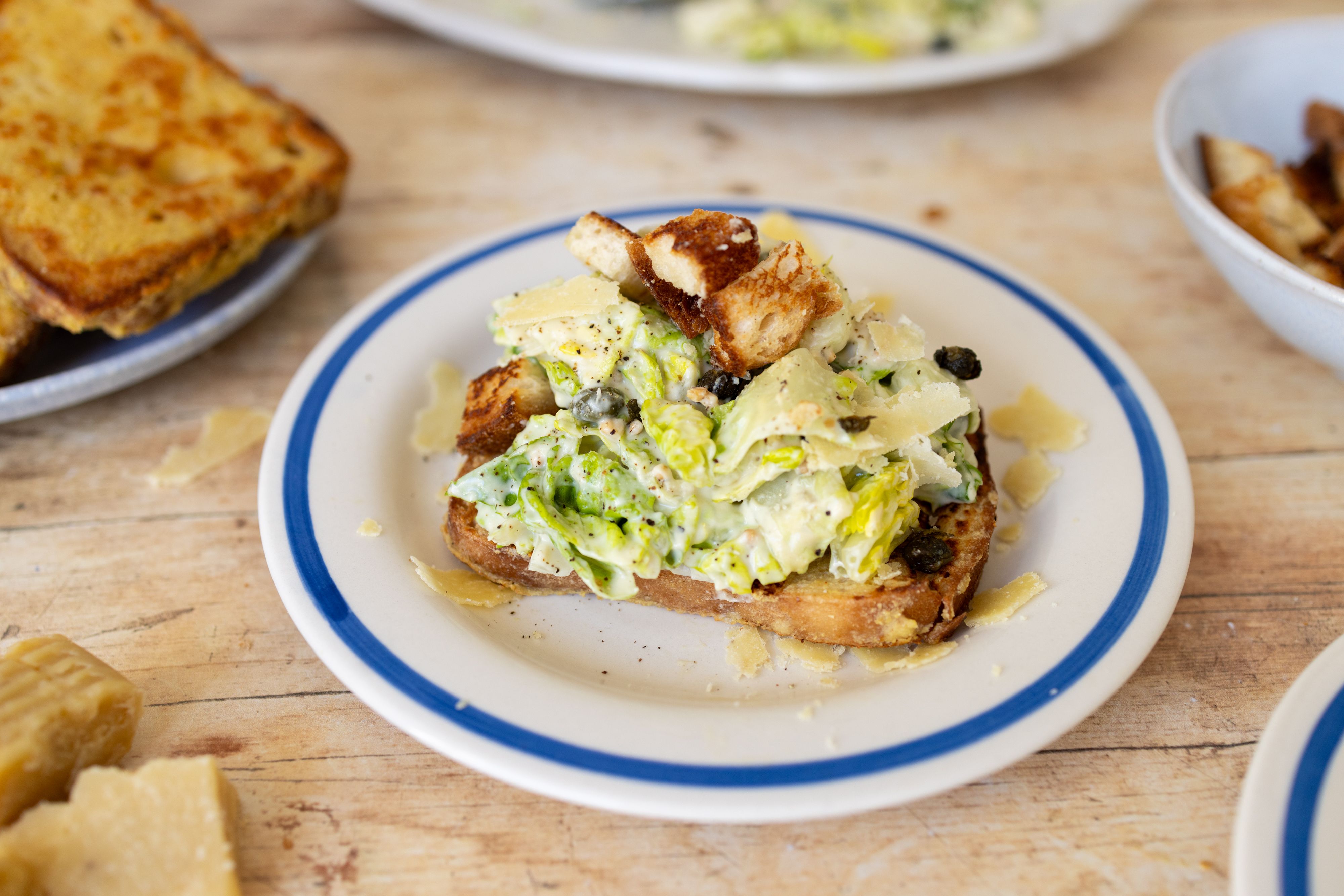 R1026 Savory French Toast with Vegan Caesar Salad