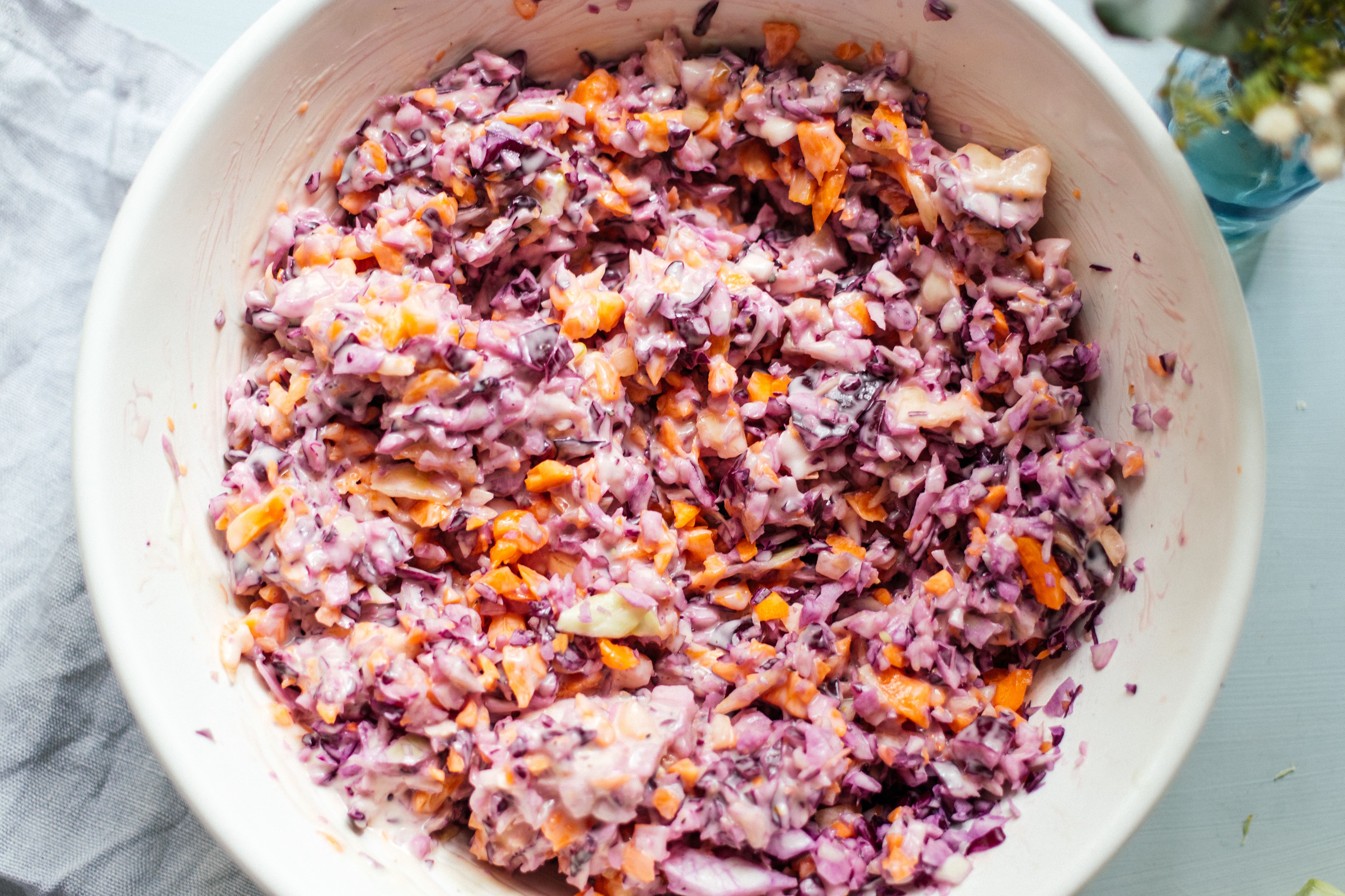 Vegan Chopped Coleslaw