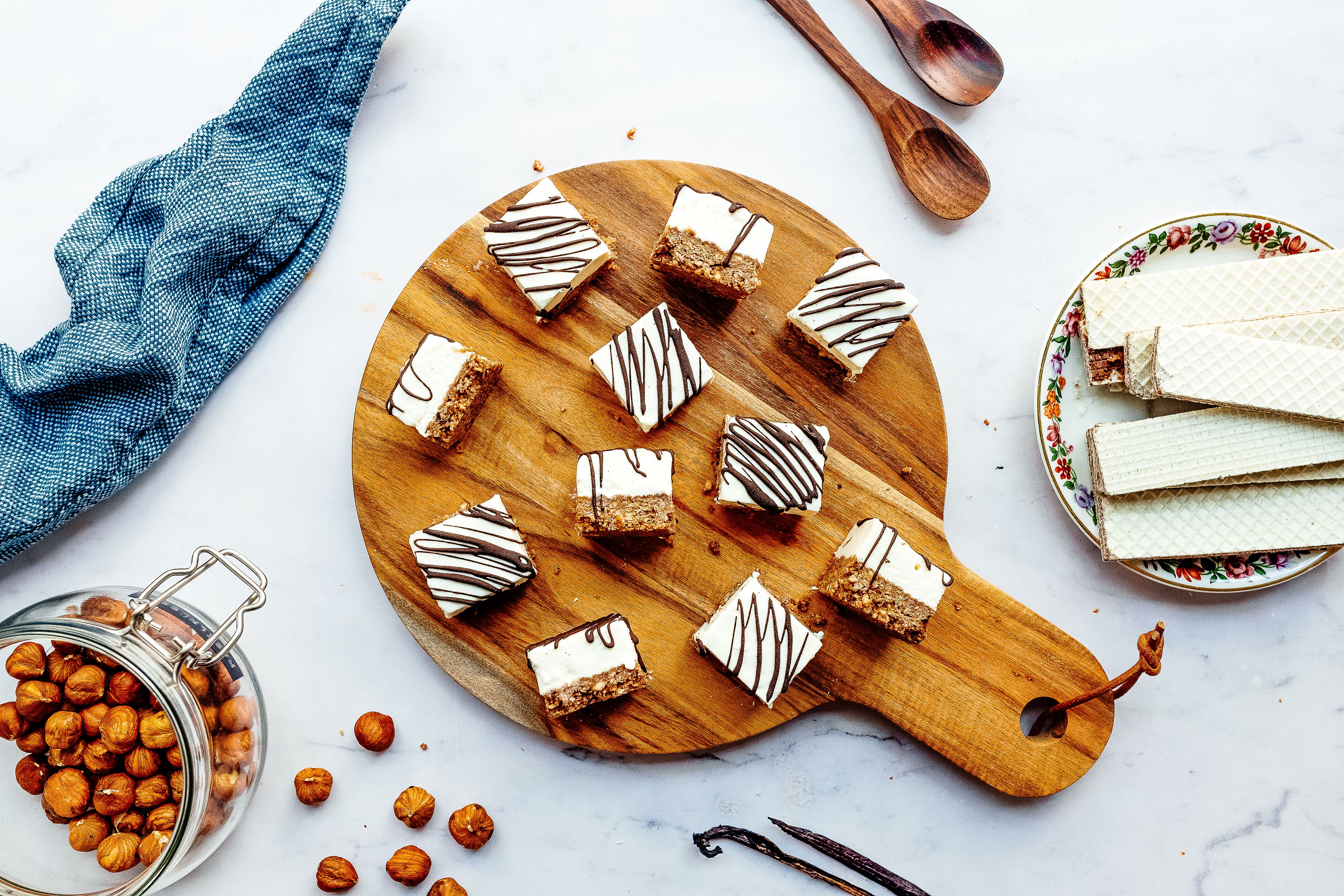 Vegan No Bake Hazelnut Cheesecake Bites