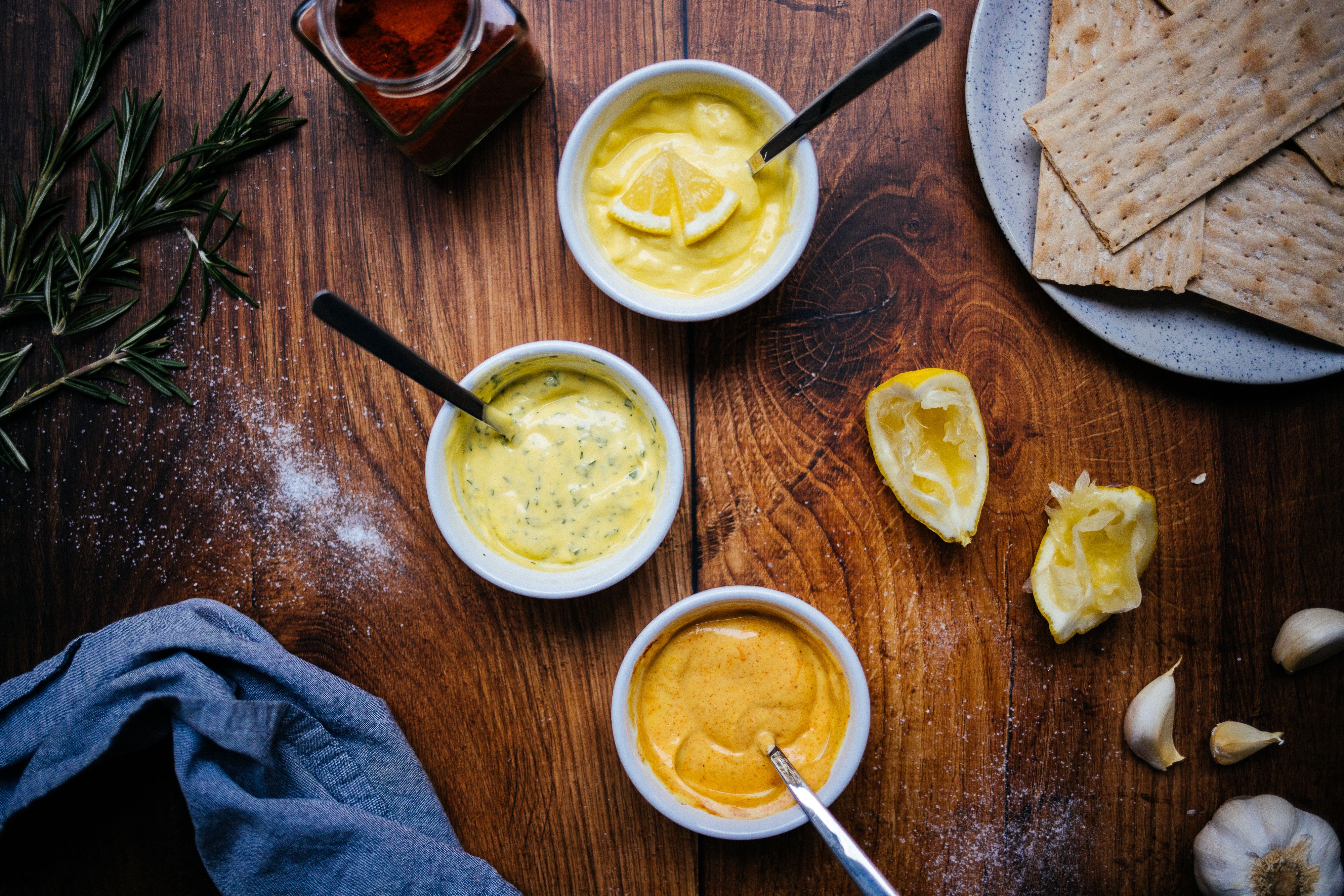 Selbstgemachte vegane Aioli