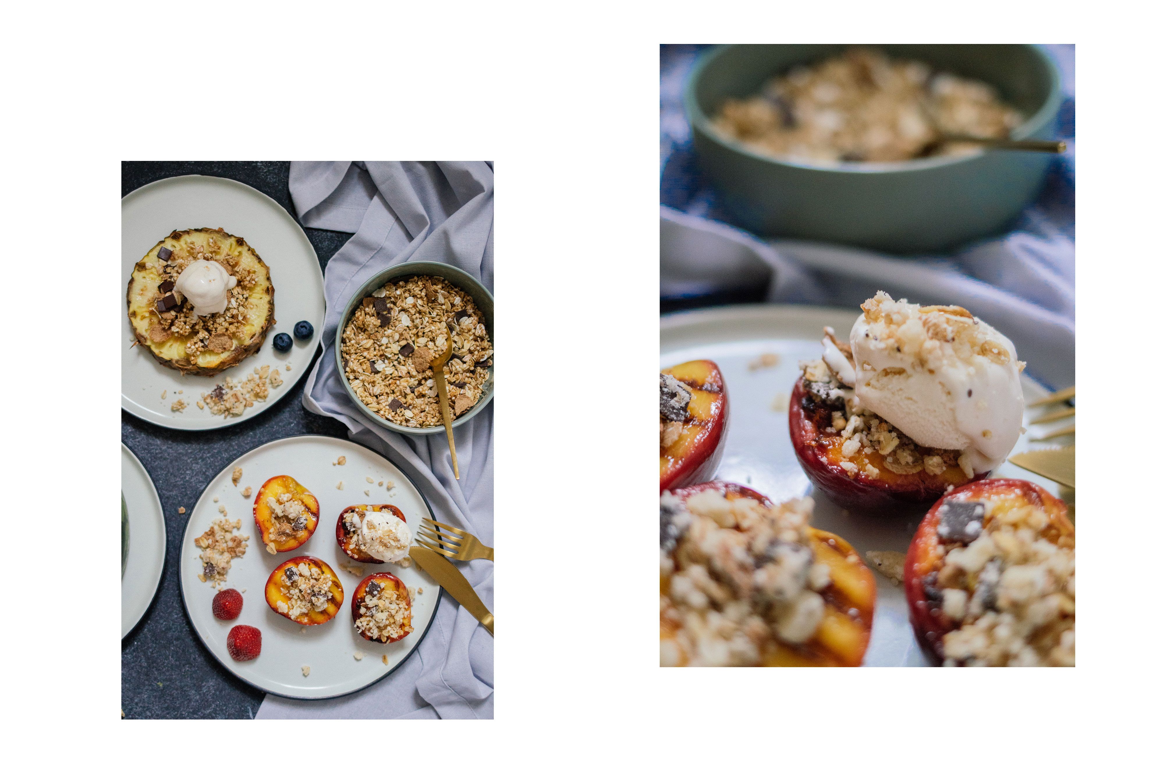 R282 Gegrillte Früchte mit Müsli-Crumble