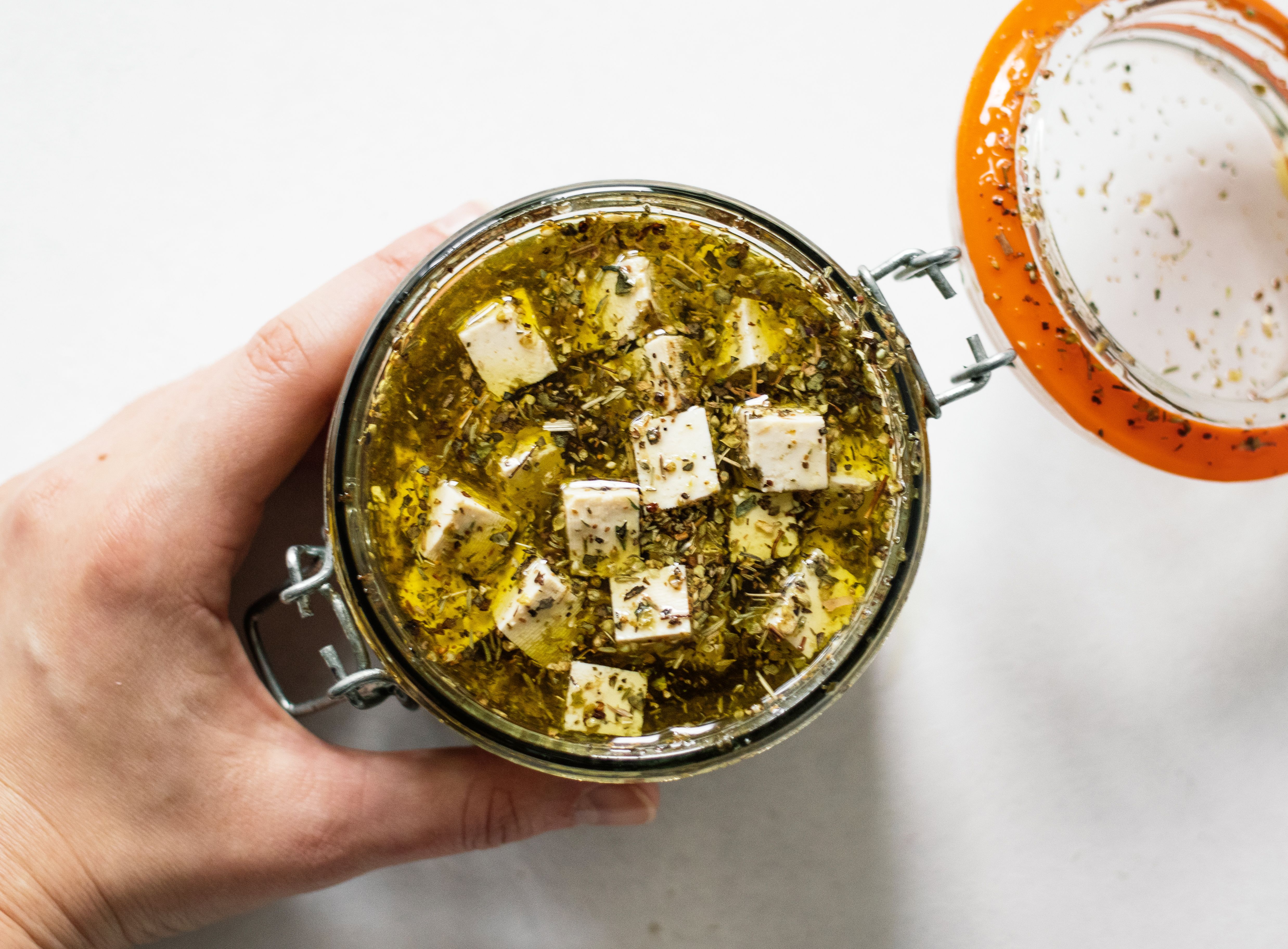 Veganer Feta aus Tofu