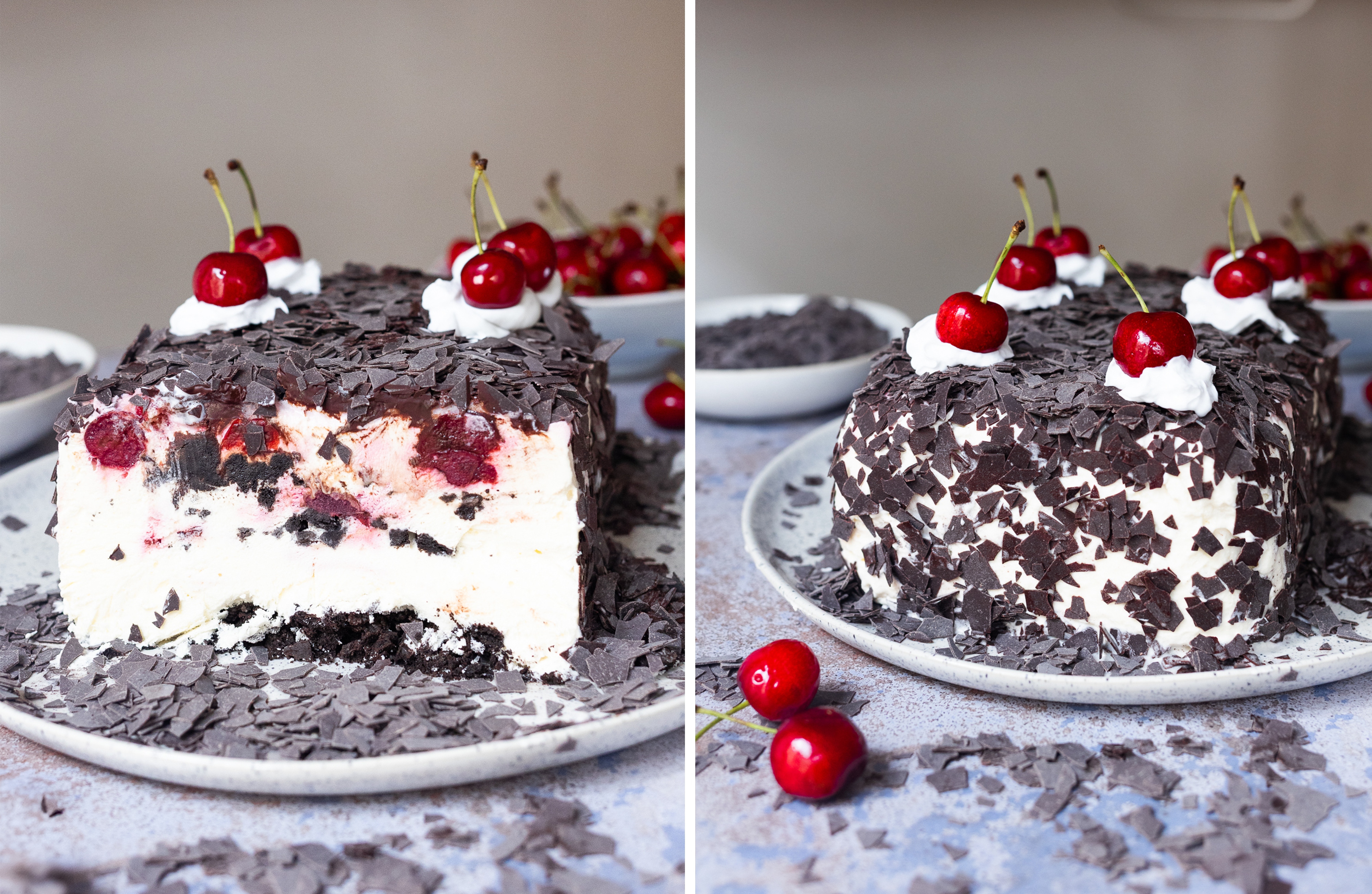 R977 - Vegan Black Forest Cherry Cake (No-Bake)