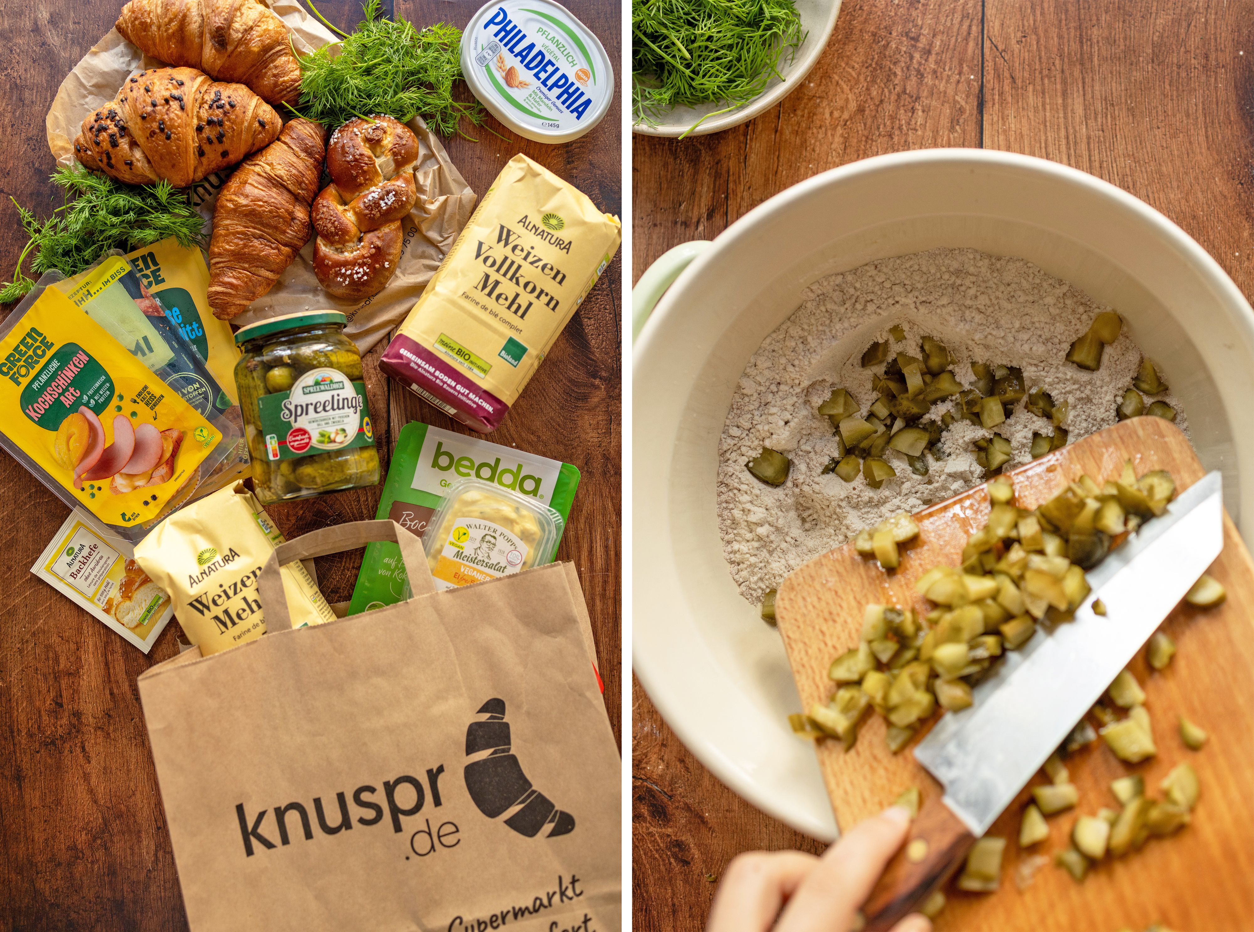 R989 Homemade Bread Rolls with Pickles And Dill