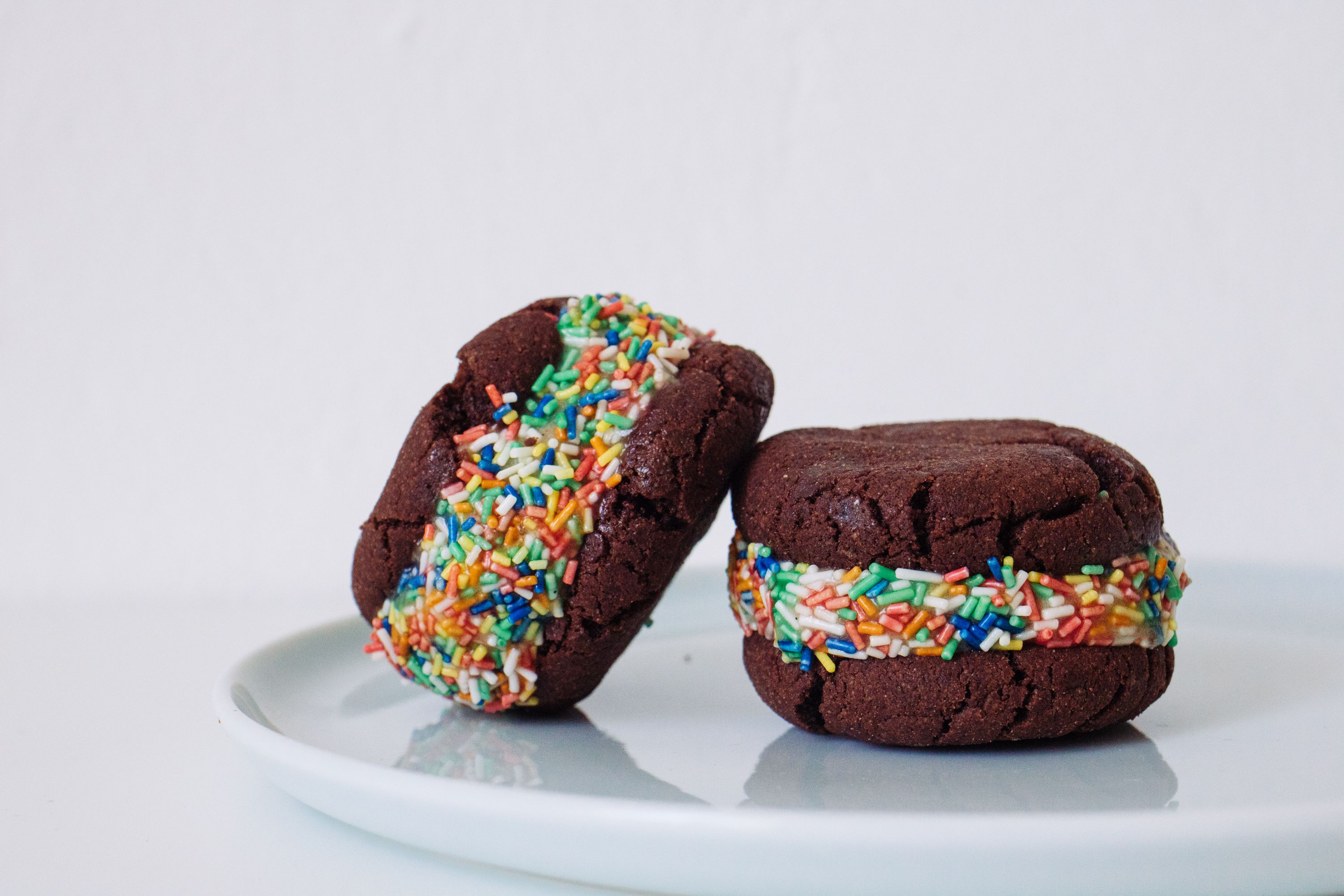 Vegan Nicecream Sandwiches with Sprinkles