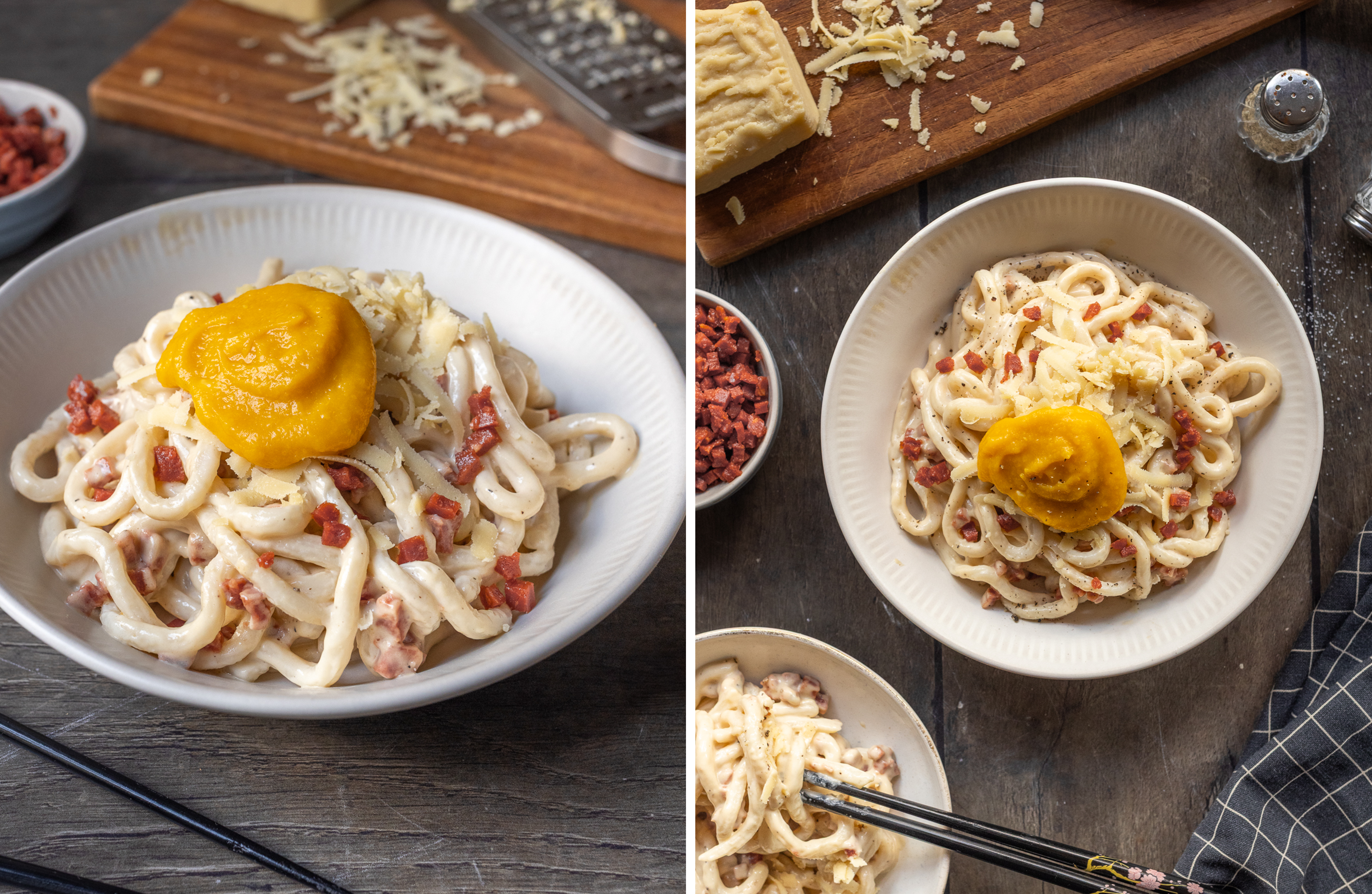 R1012 Vegane Udon Carbonara