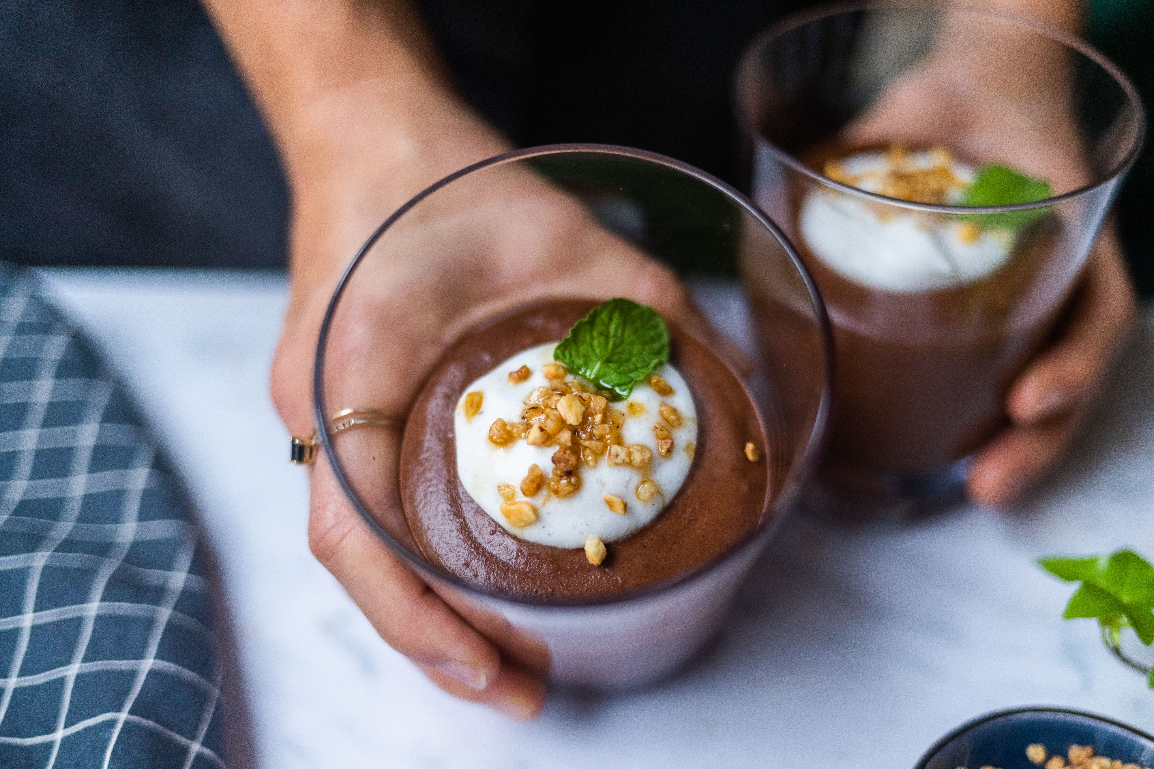 Vegane Mousse au Chocolat mit Aquafaba