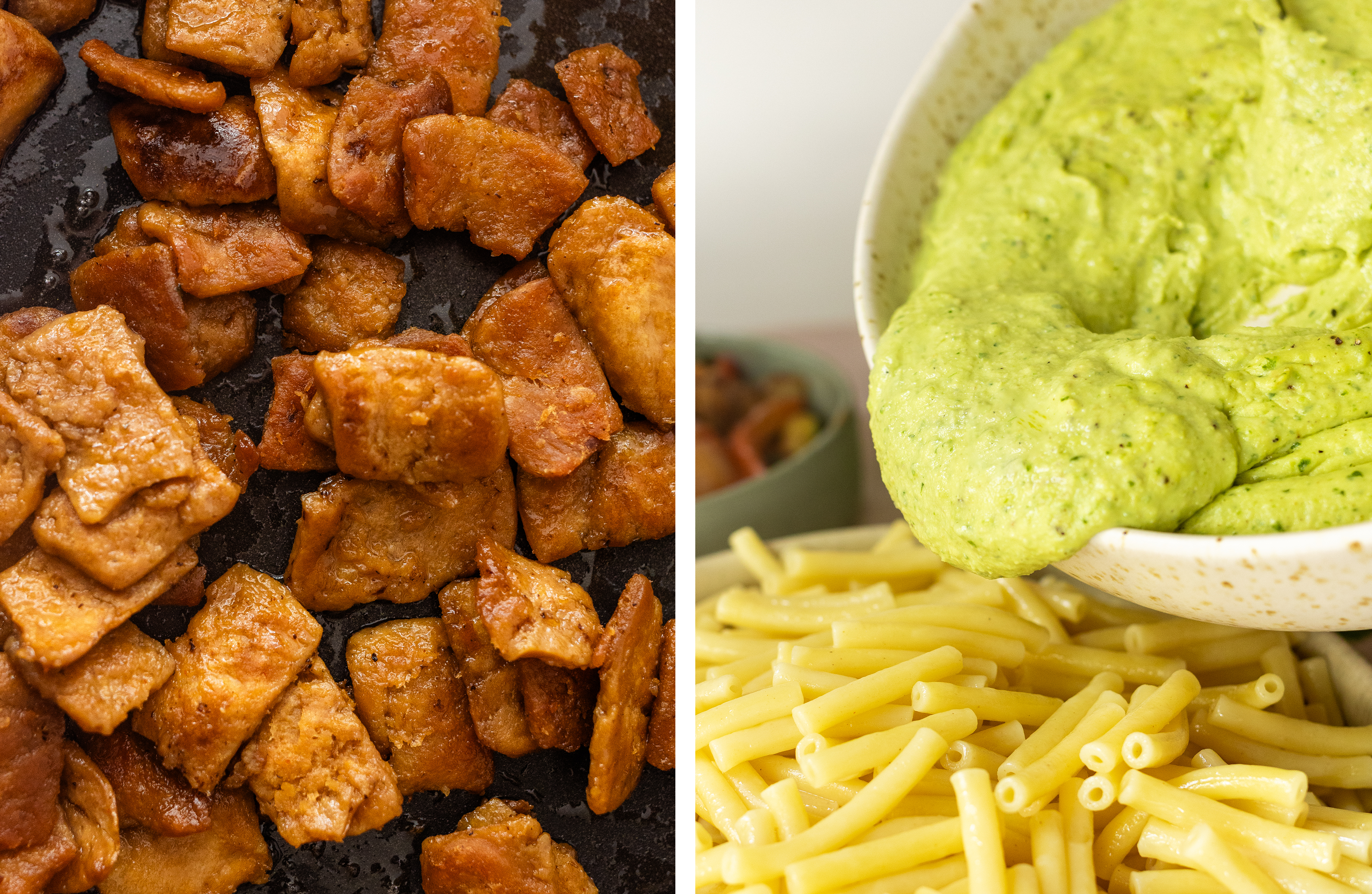 R969 – Bunte Burger – Vegan Summery Mac ‘n’ Cheese with Bacon