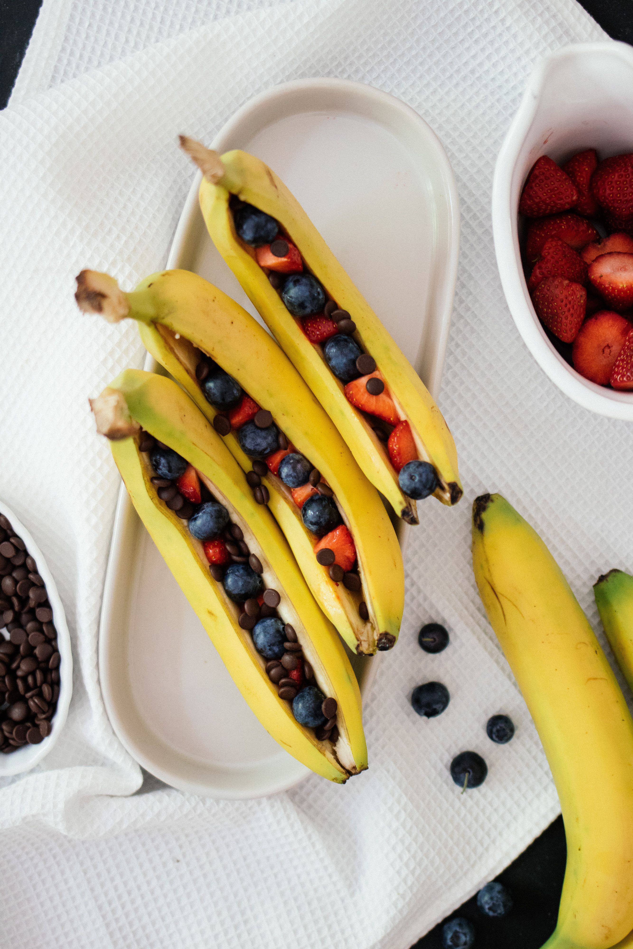 R47 Grillbanane mit Schokolade & Marshmallows