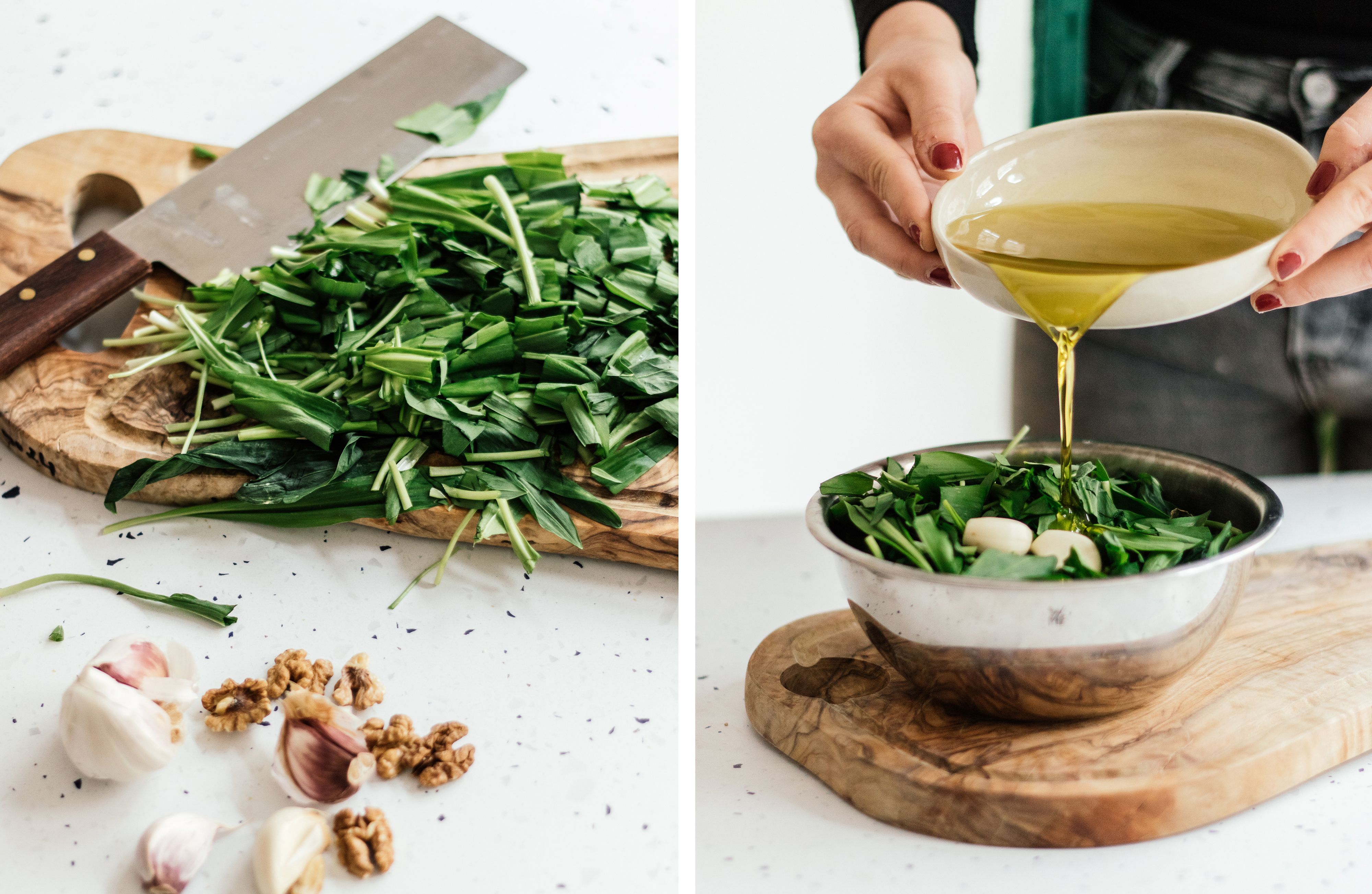 R736 Veganer Rührkuchen mit Bärlauch