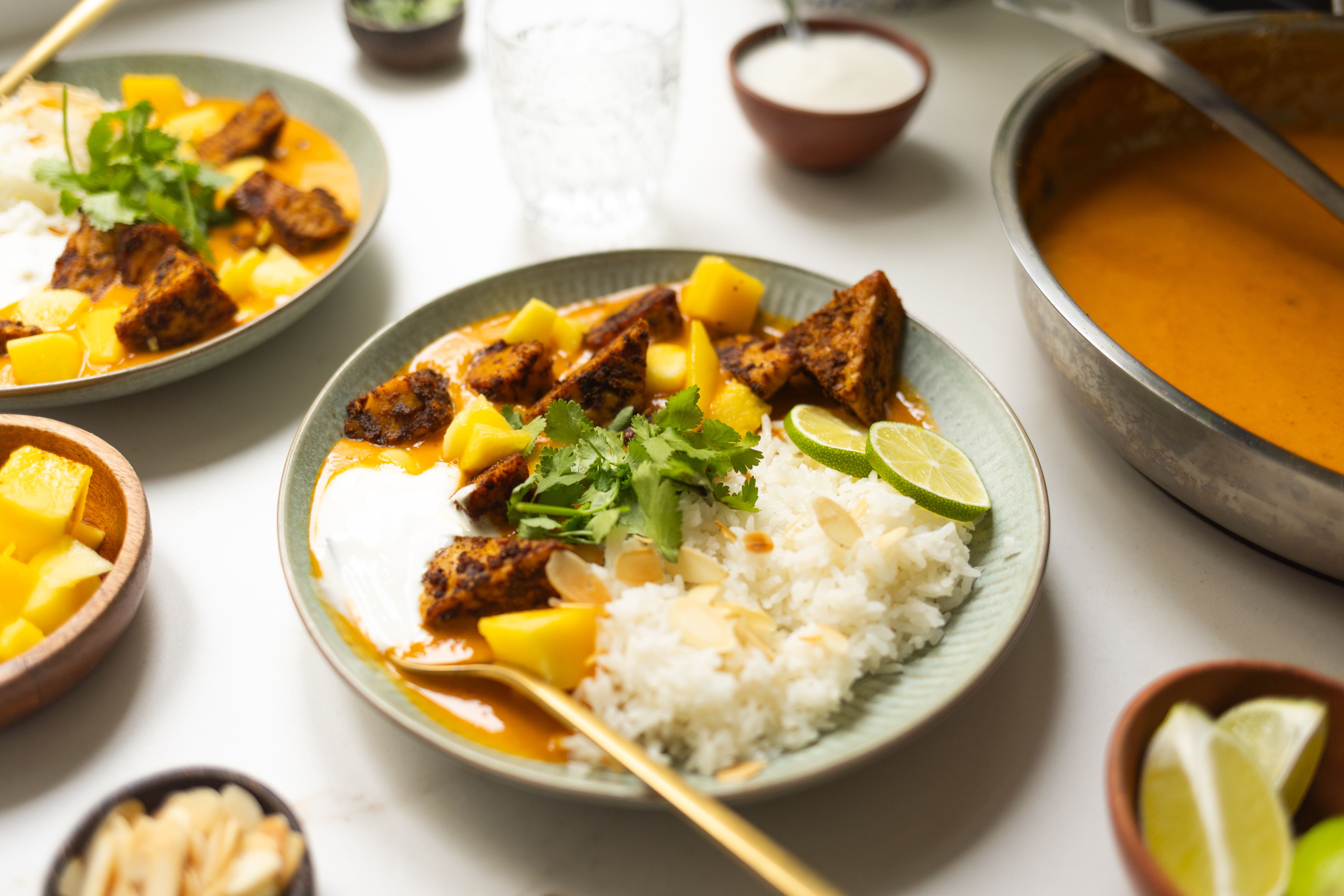 R1067 - tempehmanufaktur - Veganes Mango-Curry mit Tempeh