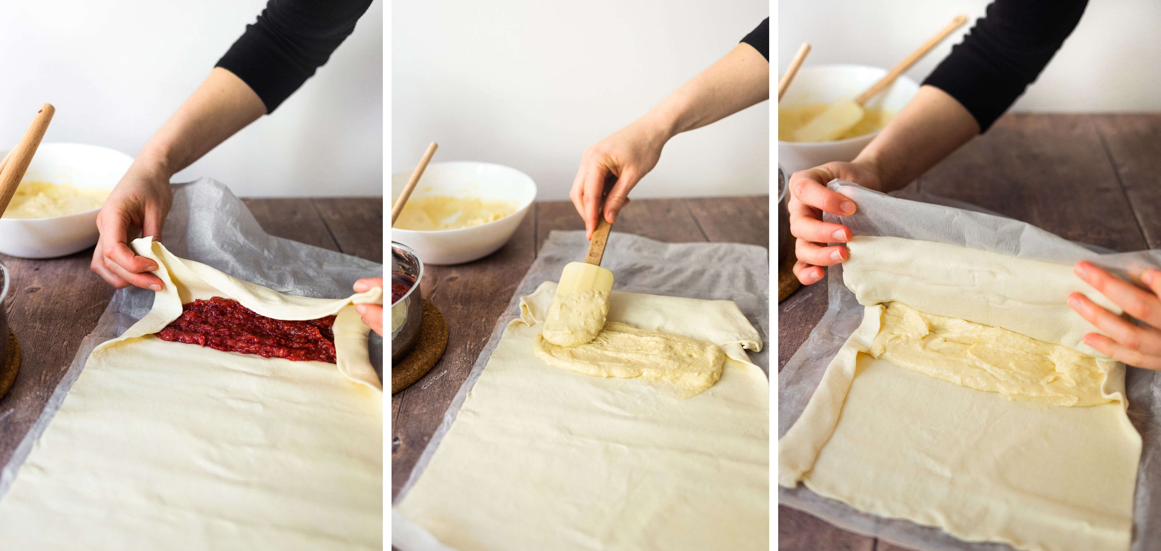 R754 Vegan Curd Strudel with Cherries