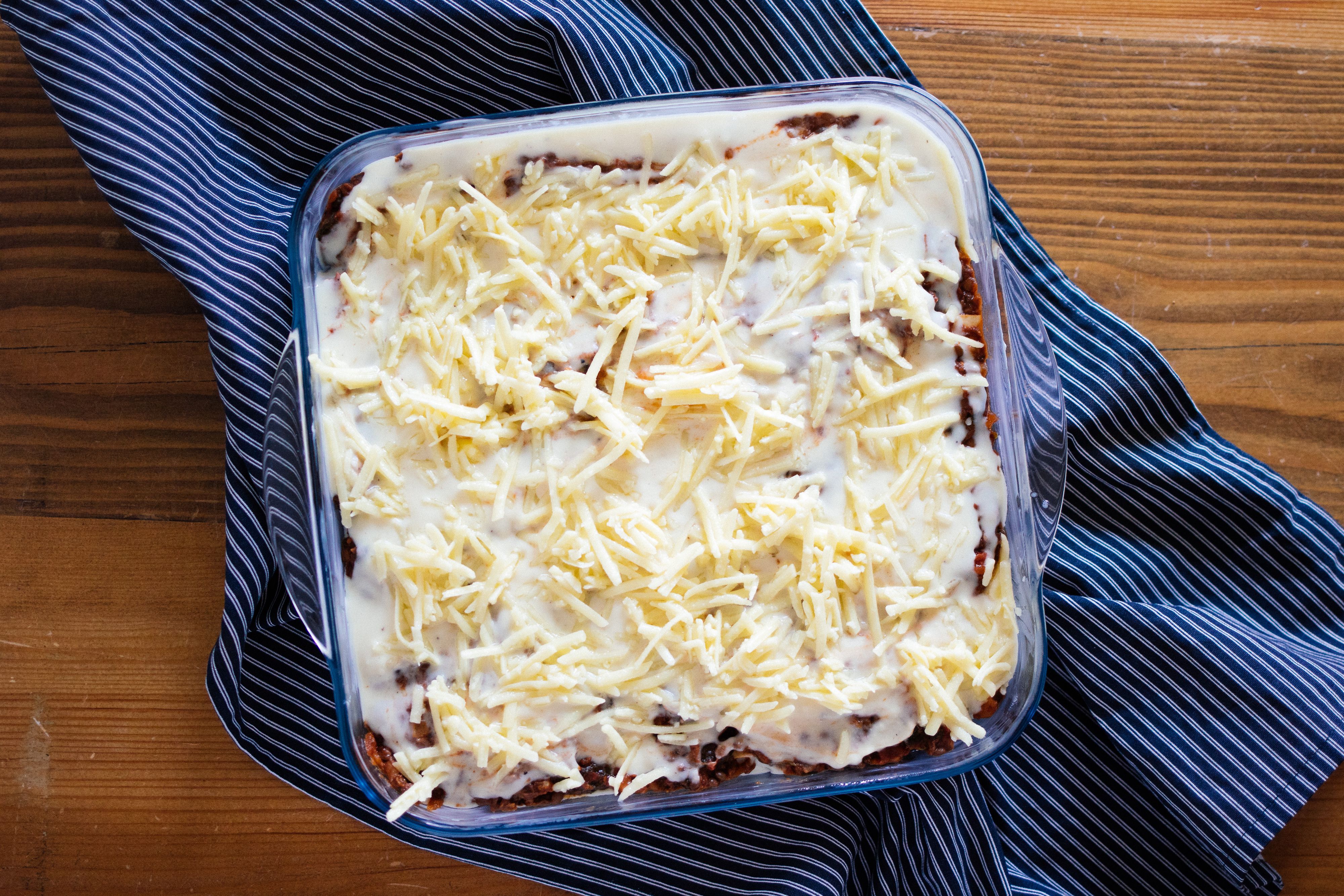 R436 Vegan Lasagna with lentils & spinach (soy-free)