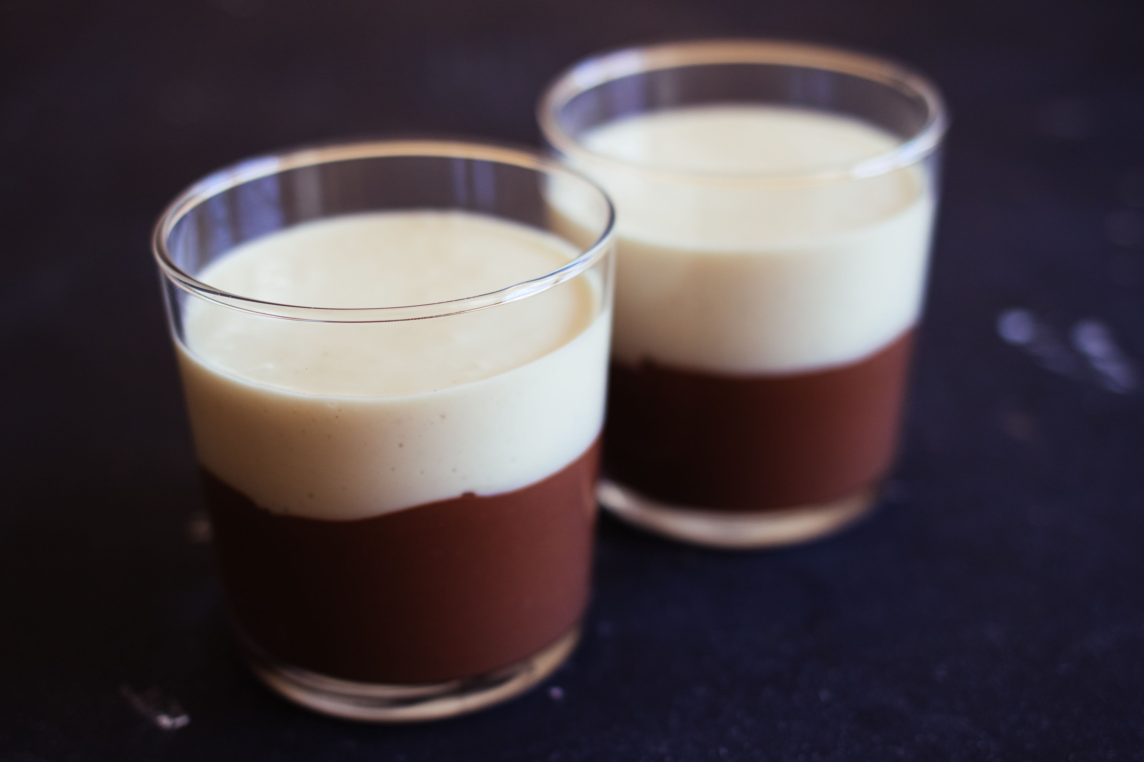 R69 vegan dark & white mousse with berry glaze