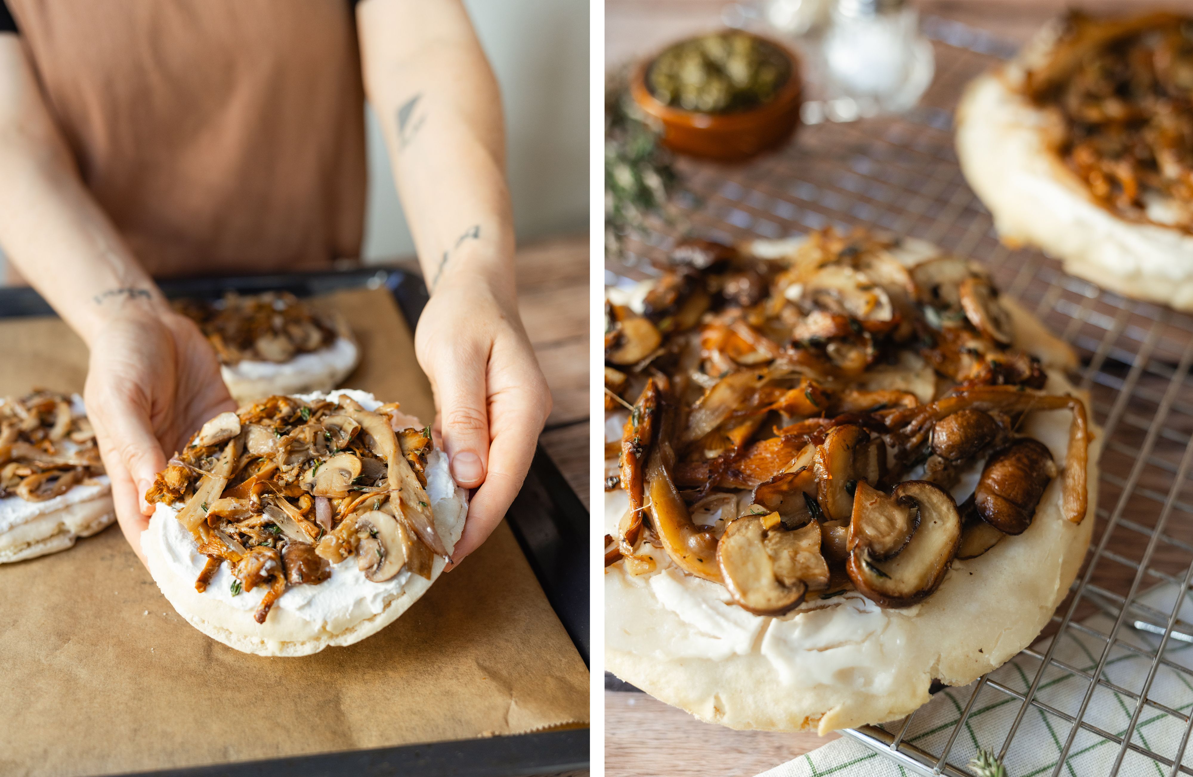 R996 Pita Pizza à la Funghi