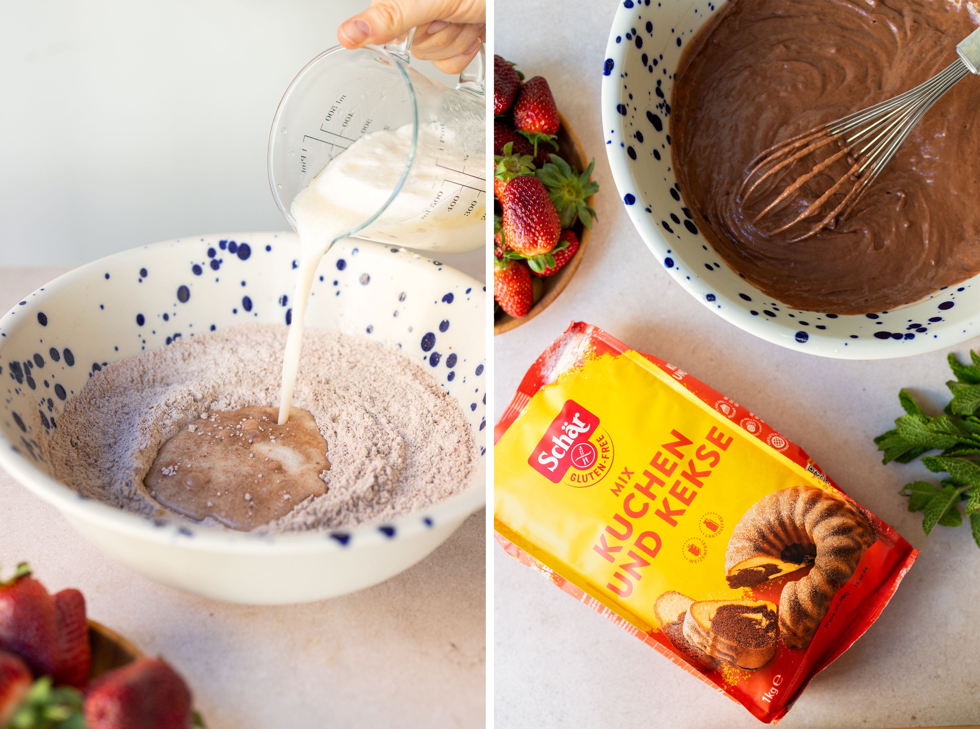 R968 Vegan Gluten-Free Strawberry and Cream Chocolate Muffins