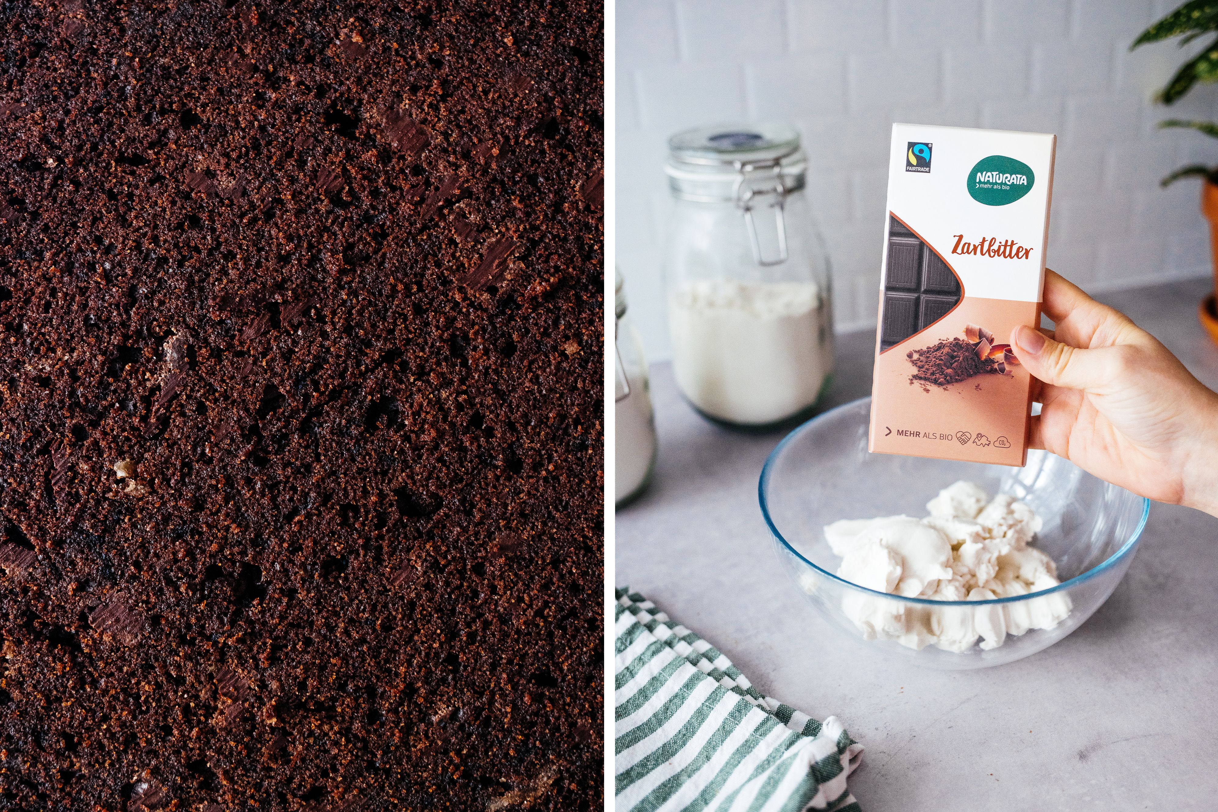 R806 Veganer Schokoladenkuchen mit Frosting