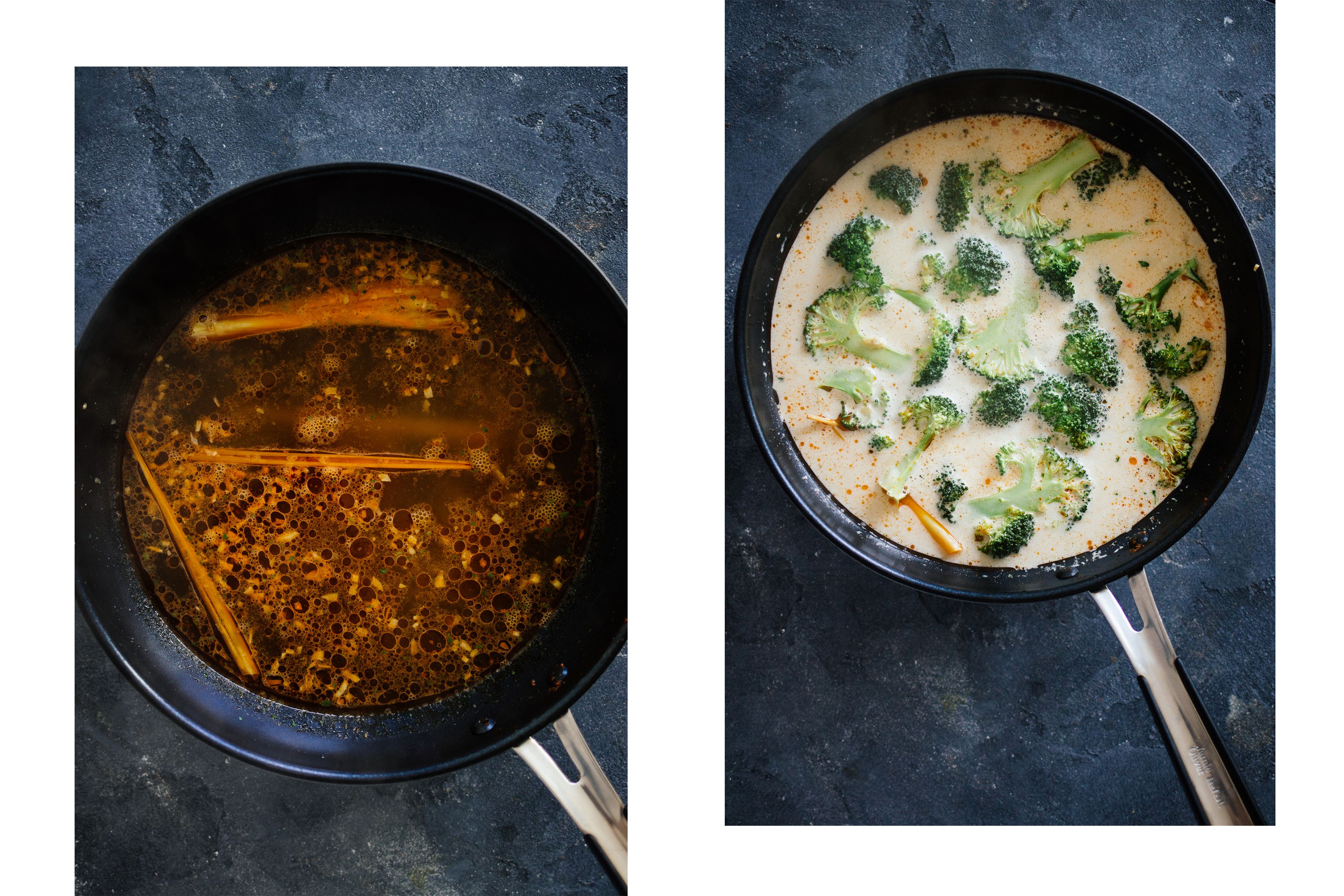 R98 Vegan Red Thai Coconut Soup with vegan Chicken