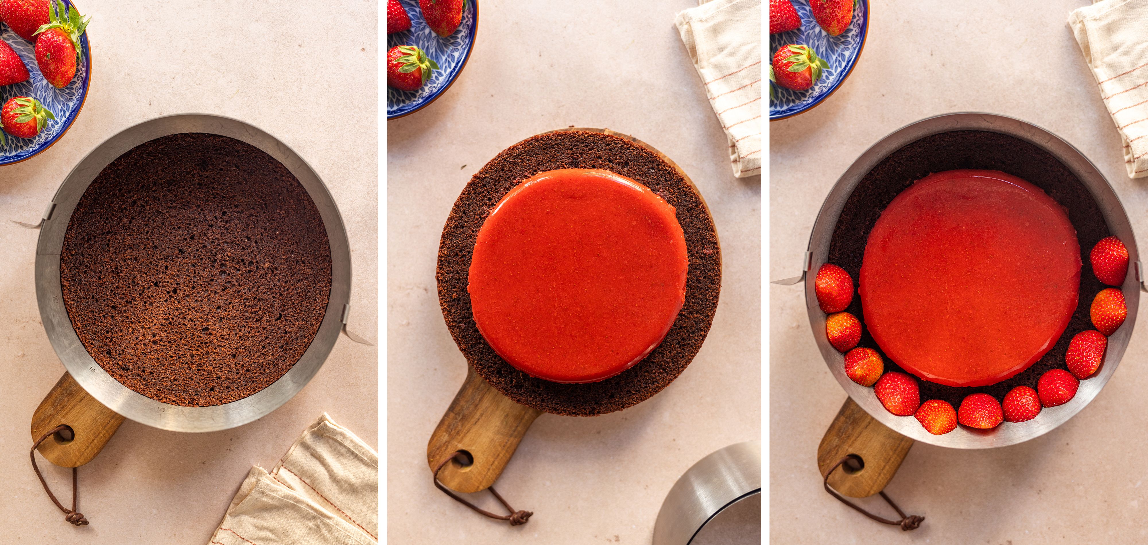 R903 Vegane Erdbeer-Stracciatella-Torte