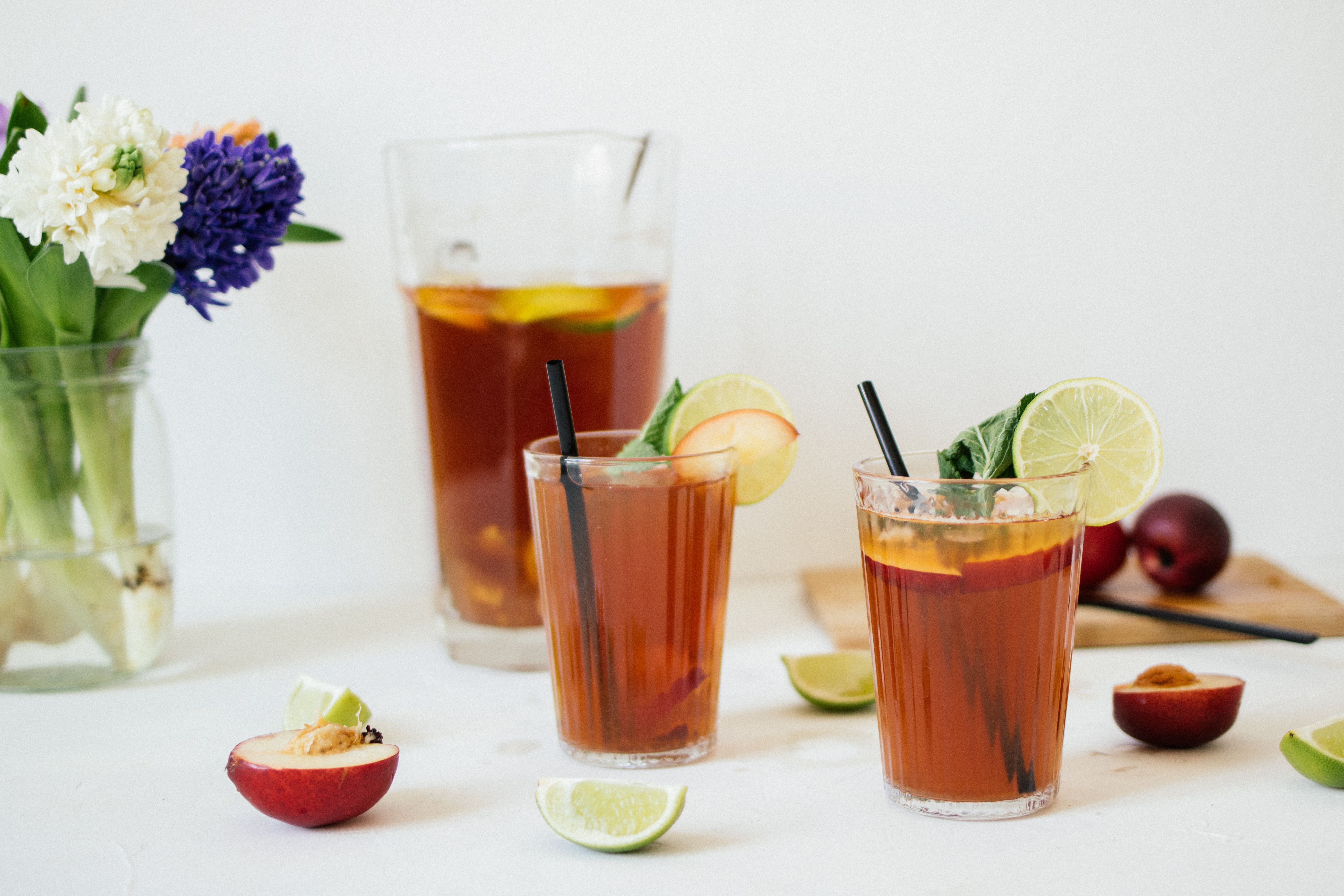 Homemade Peach Iced Tea