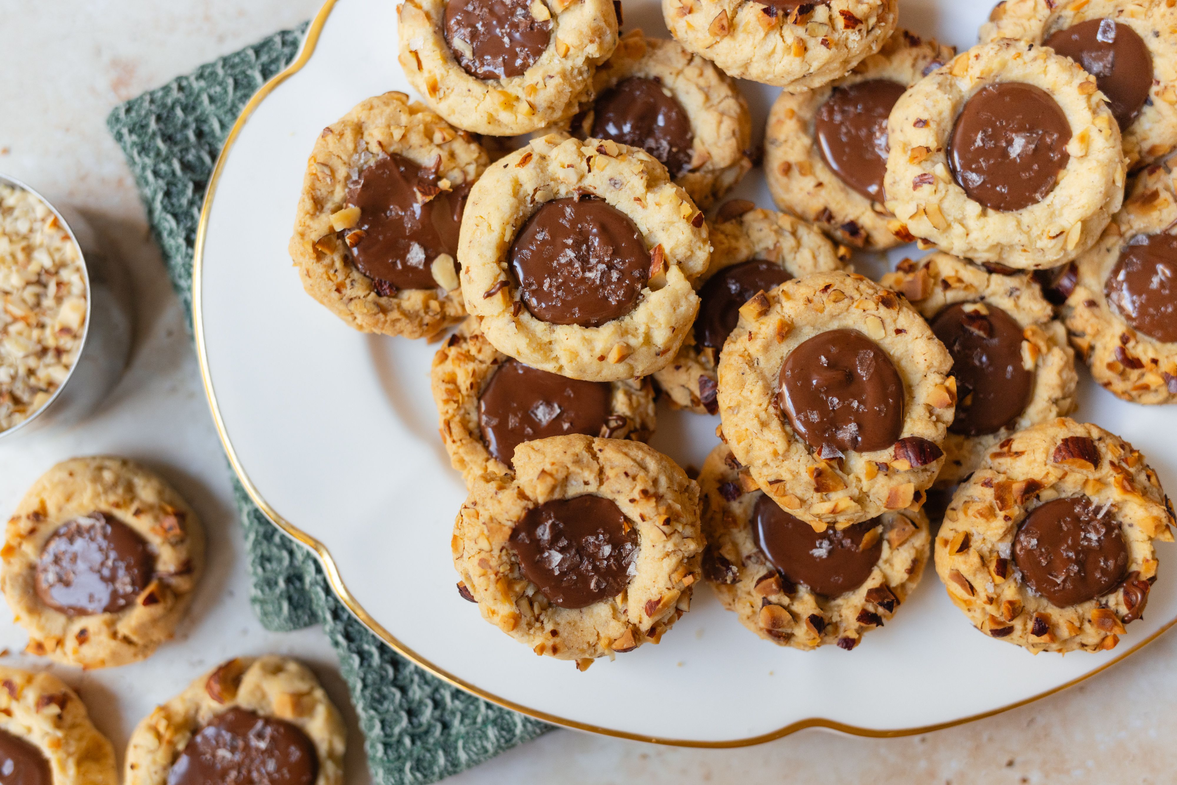 R997 Vegane und glutenfreie Haselnuss-Nougat-Plätzchen