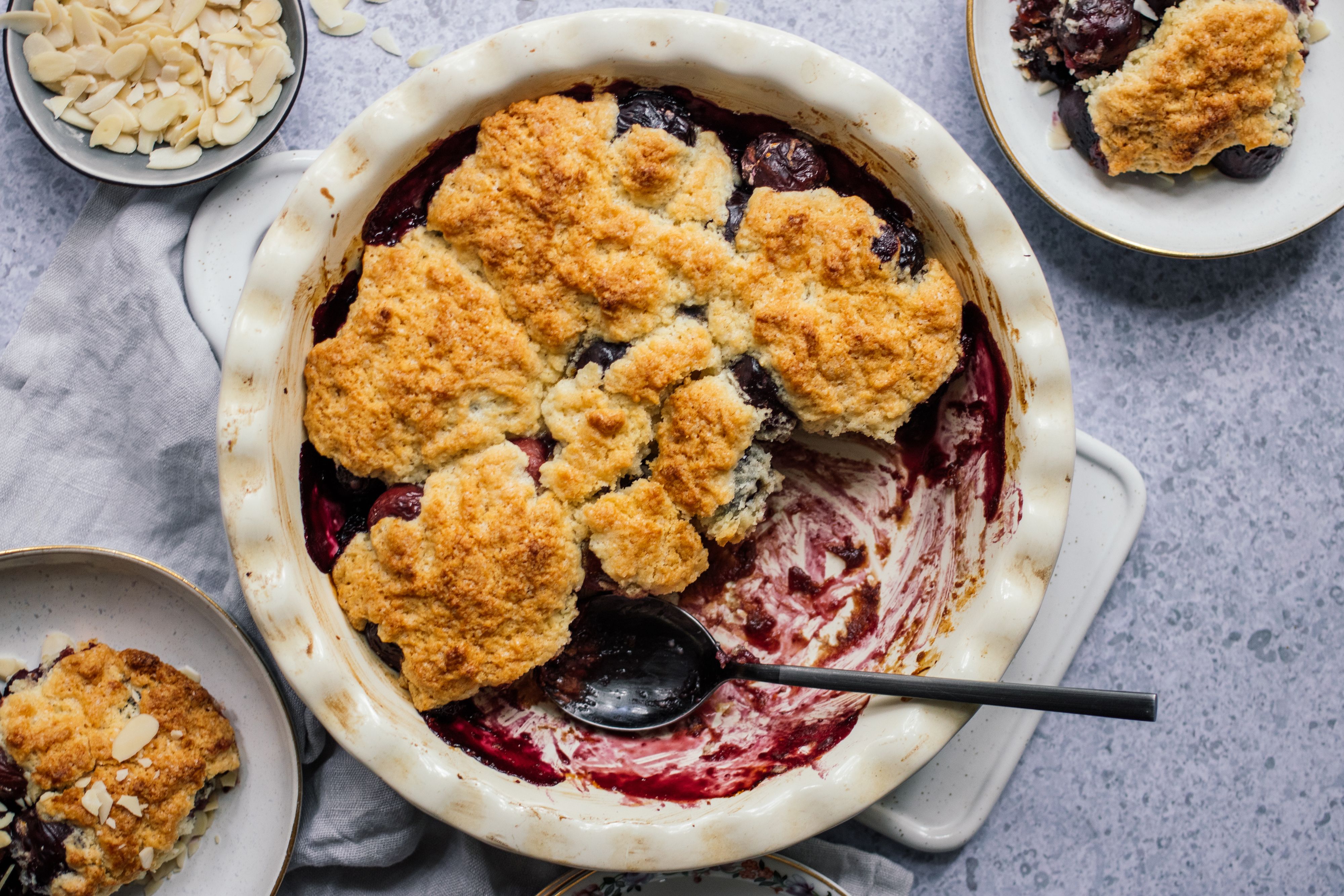 Vegan Cherry Cobbler