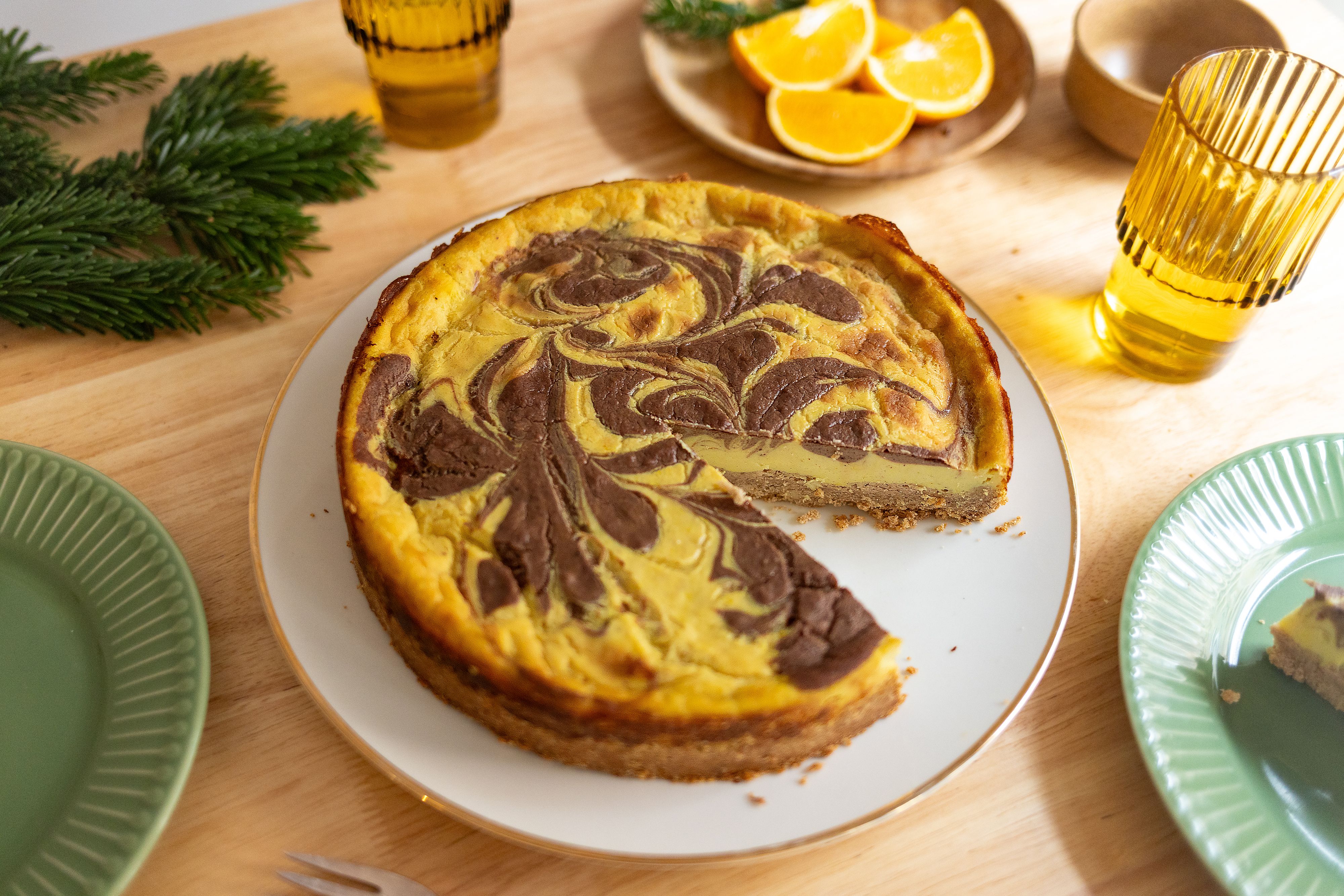 Veganer Spekulatius-Käsekuchen