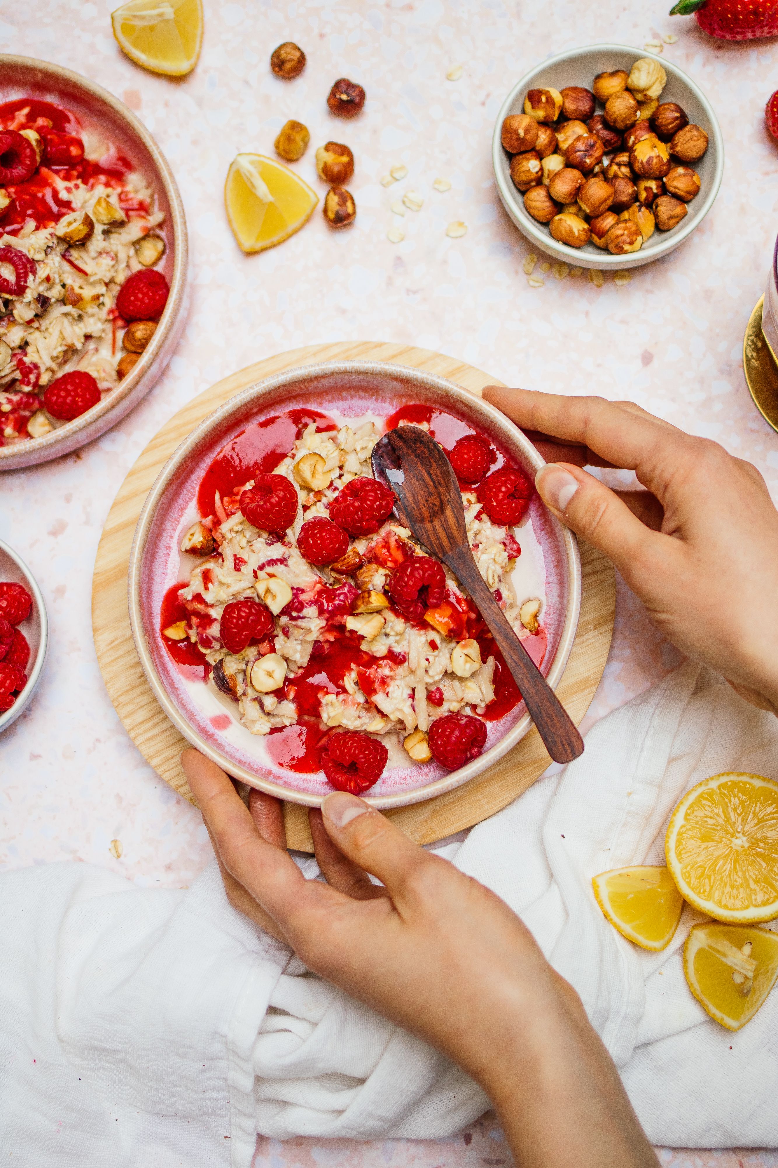 R620 Veganes Birchermüsli mit Vanille und Beeren