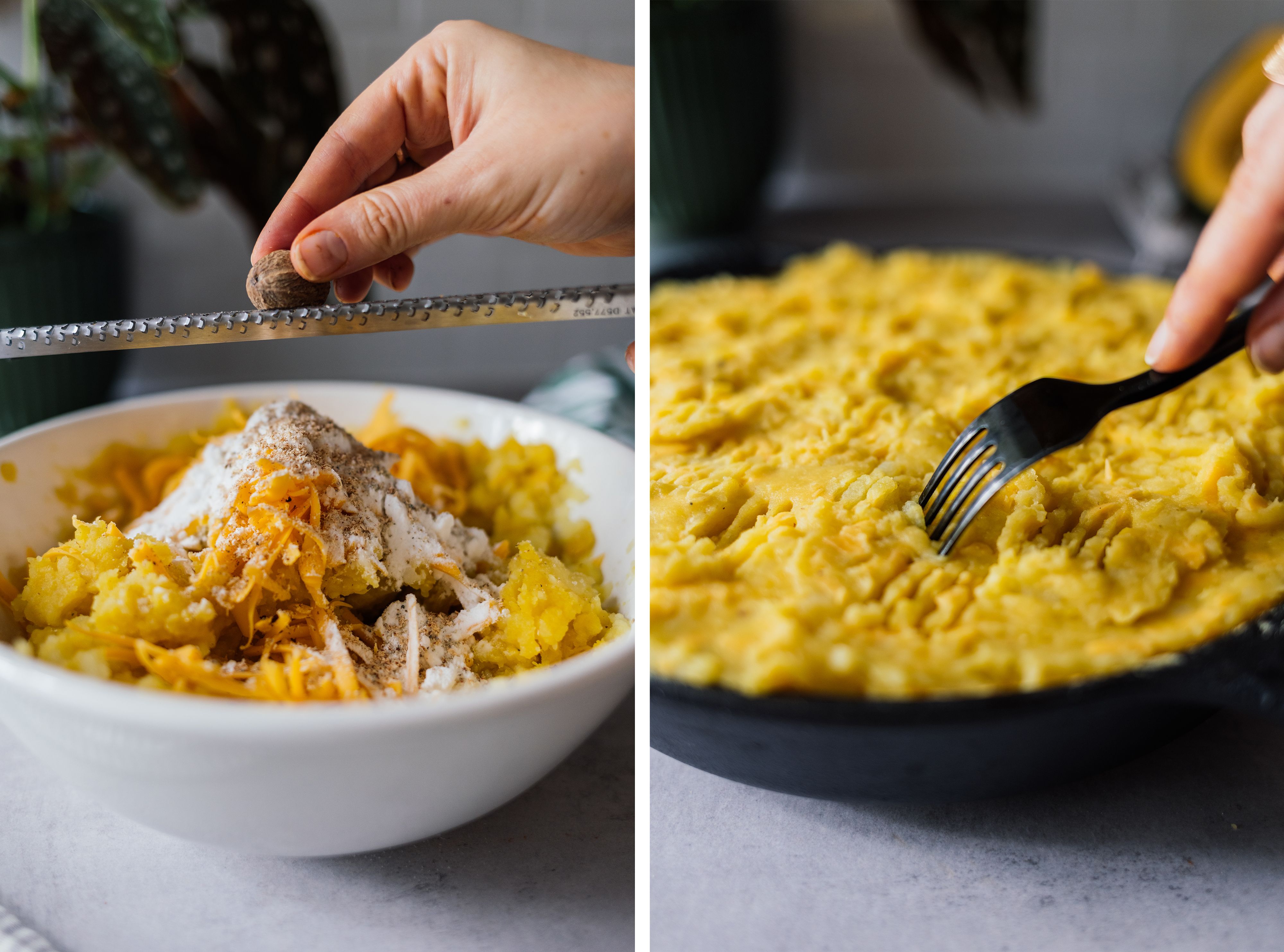 R771 Veganer Cottage Pie mit Kürbis