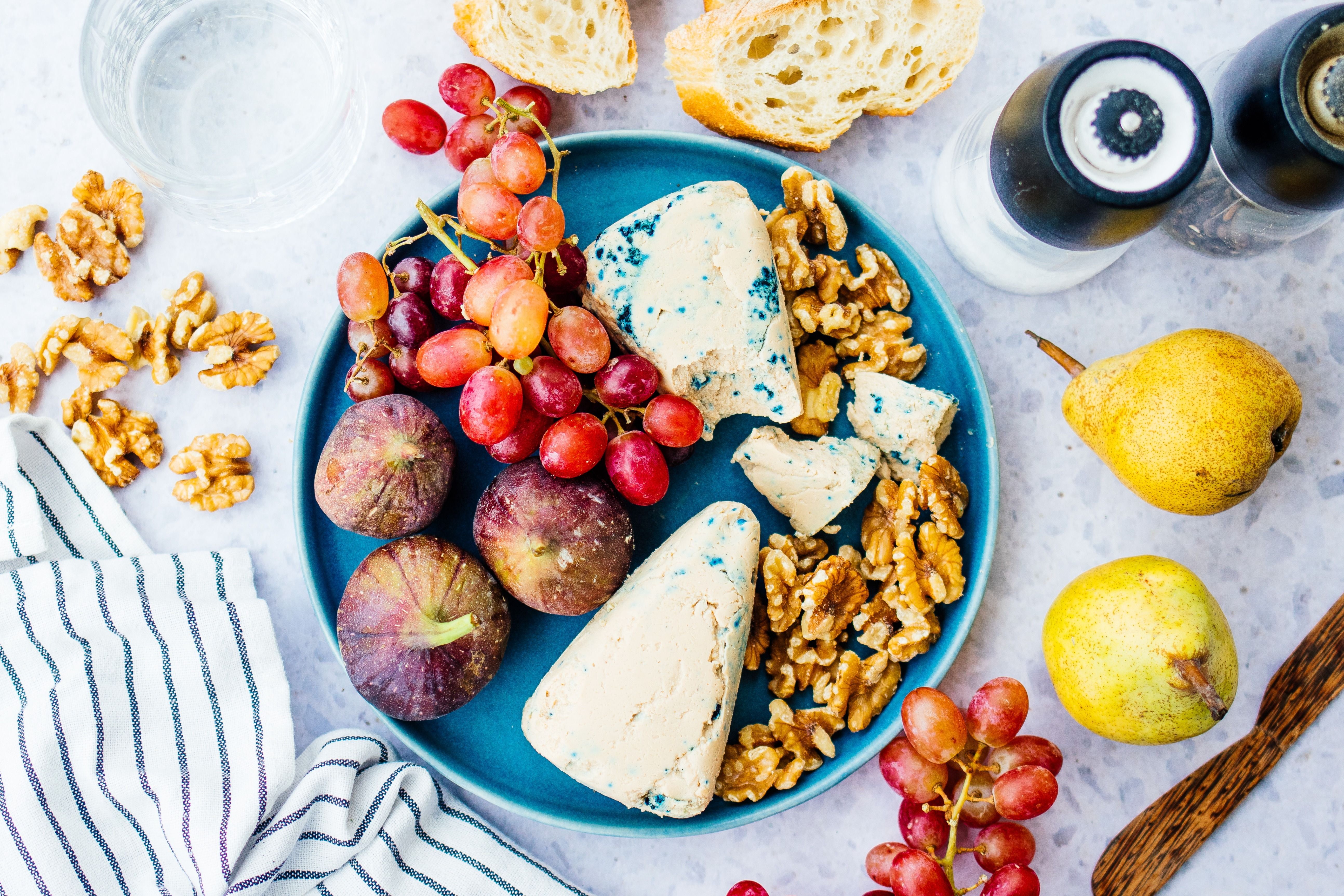 Veganer Gorgonzola (Blauschimmelkäse)