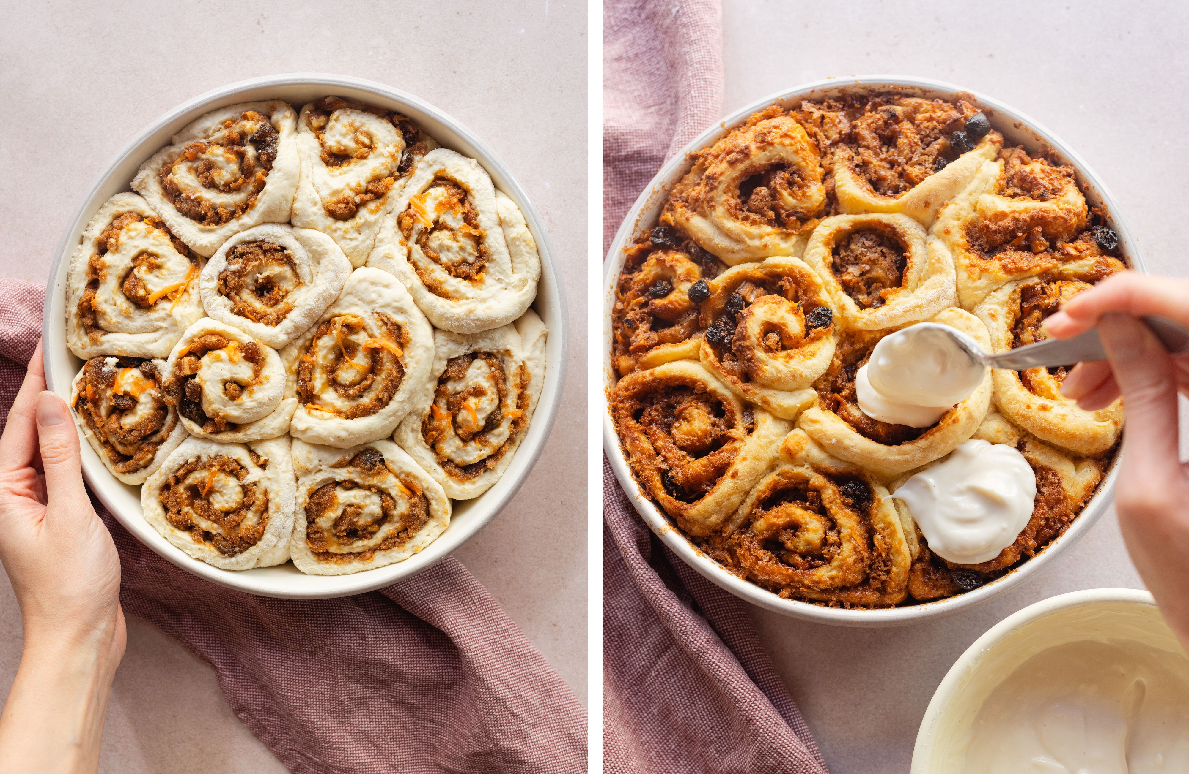R960 Vegan Carrot Cake Cinnamon Rolls