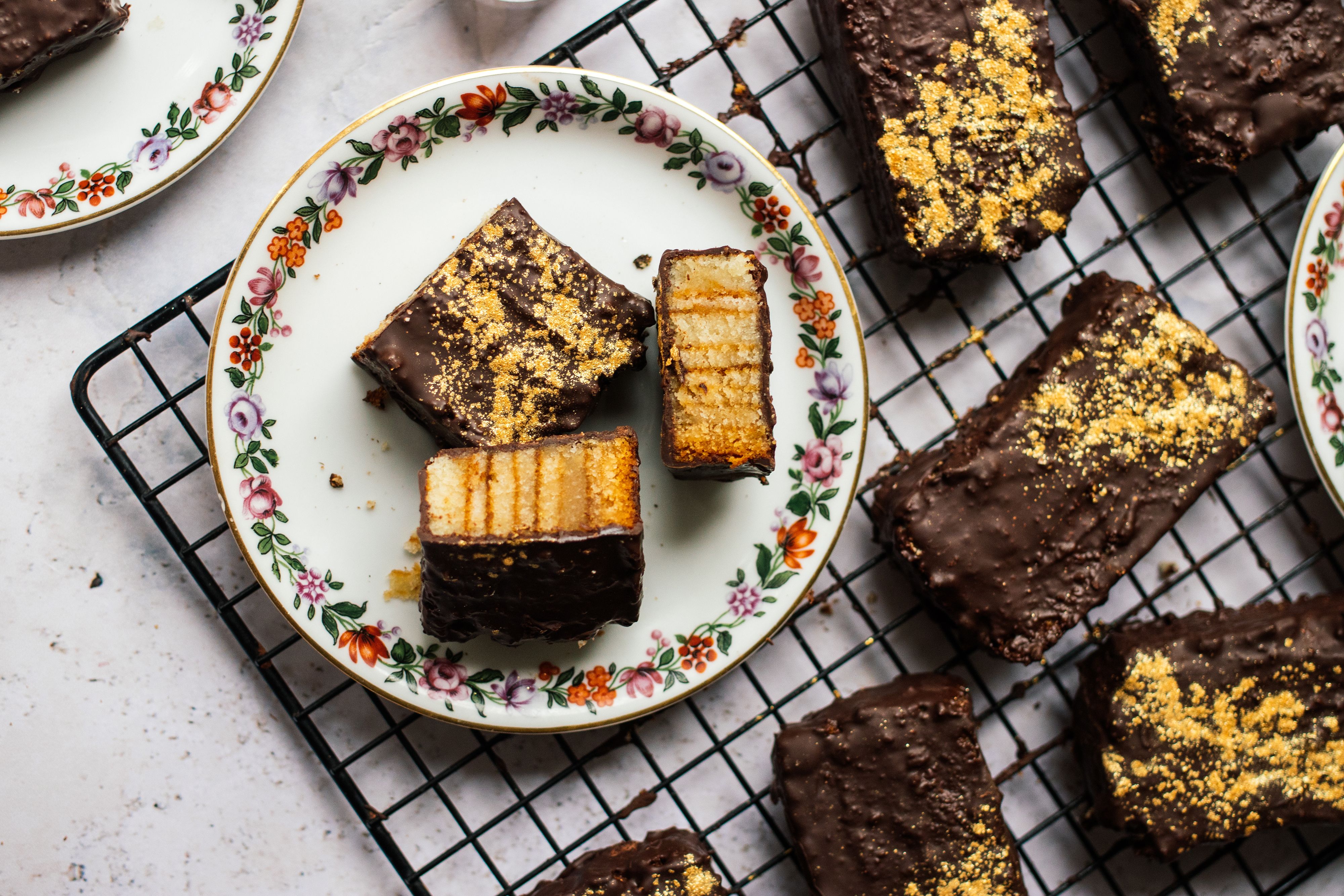 Vegan Baumkuchen Bites
