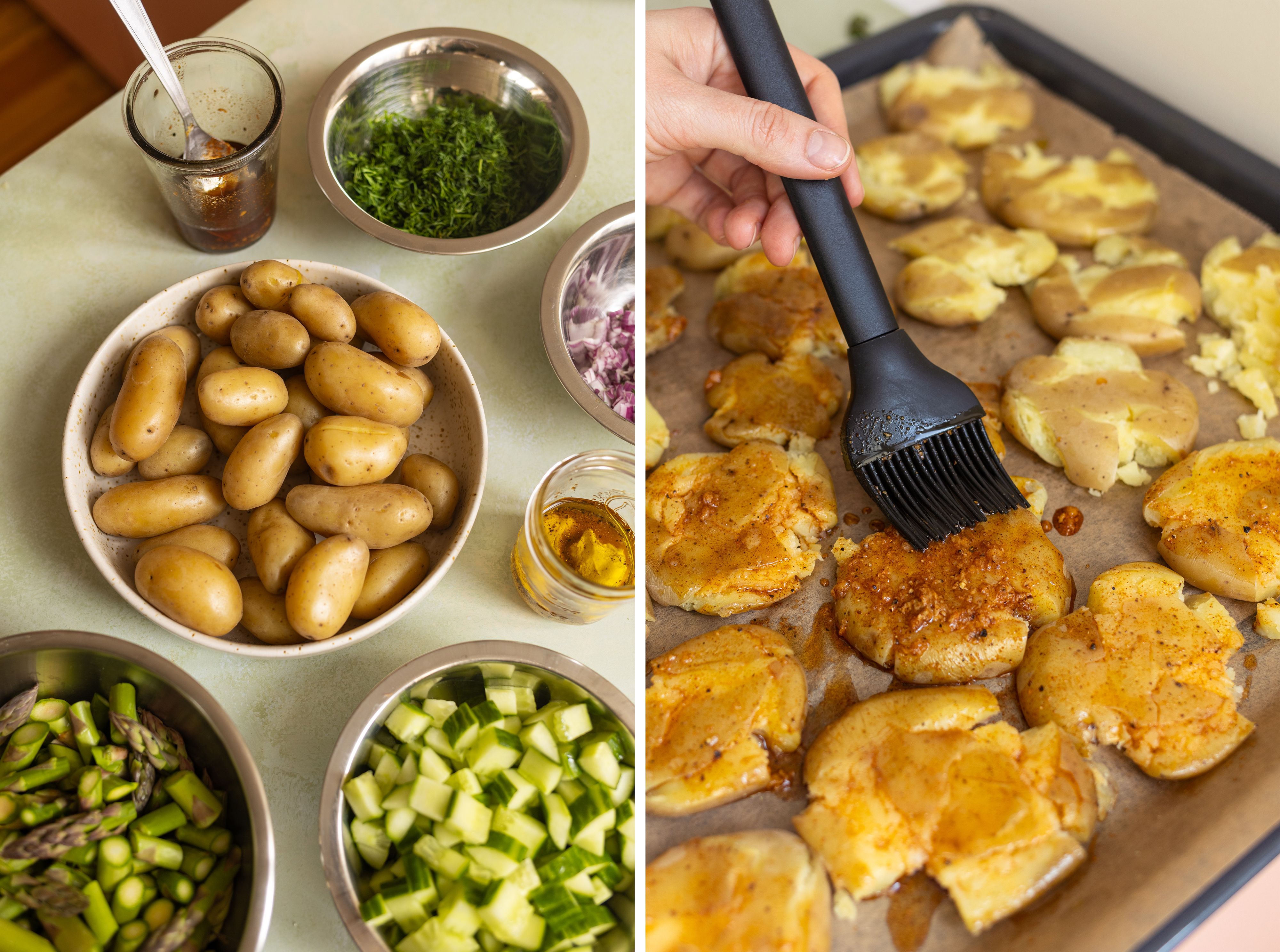 R1050 Smashed Potato Salad with Aspara