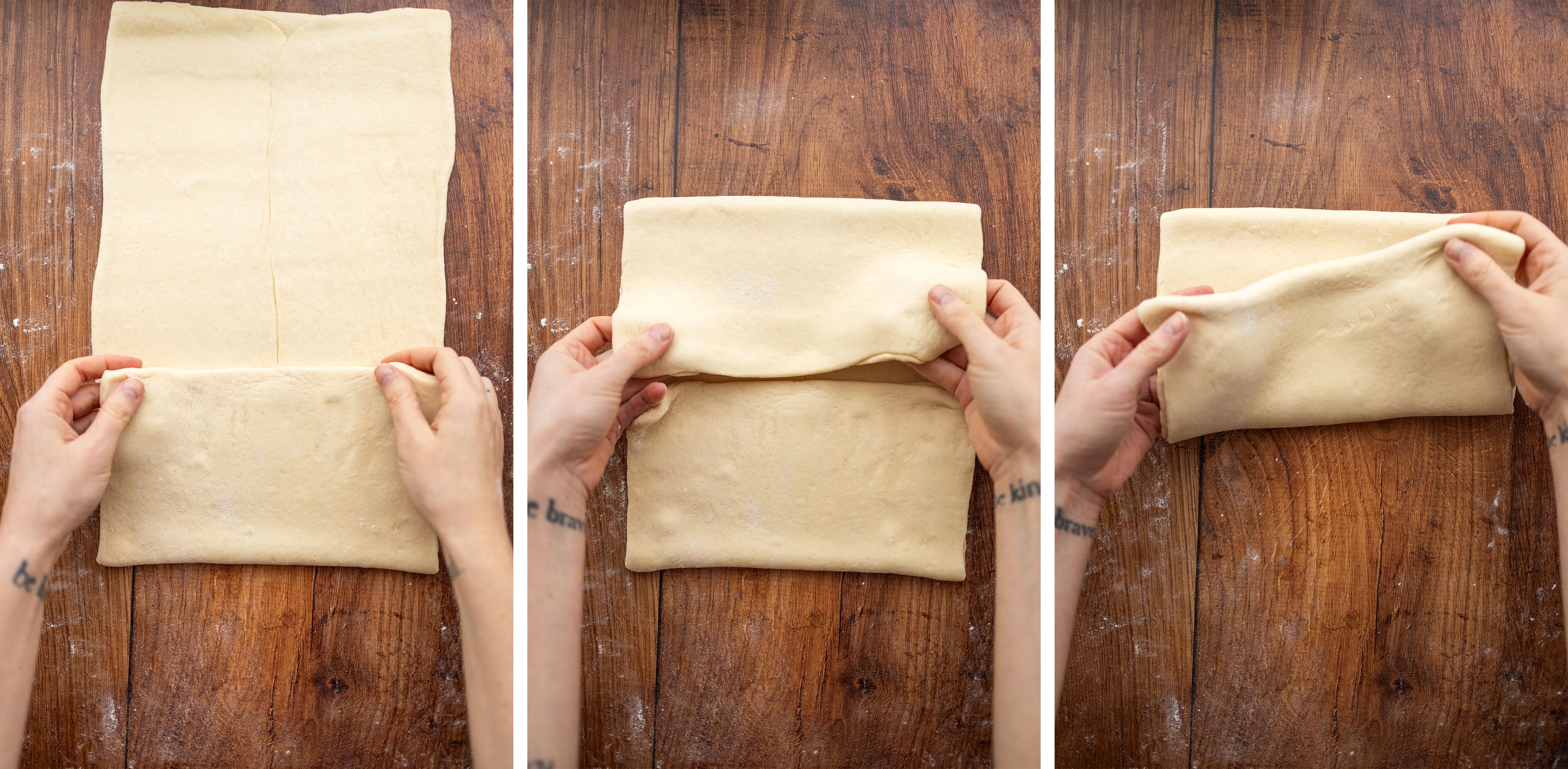 R870 Selbstgemachte vegane Croissants und Schokocroissants