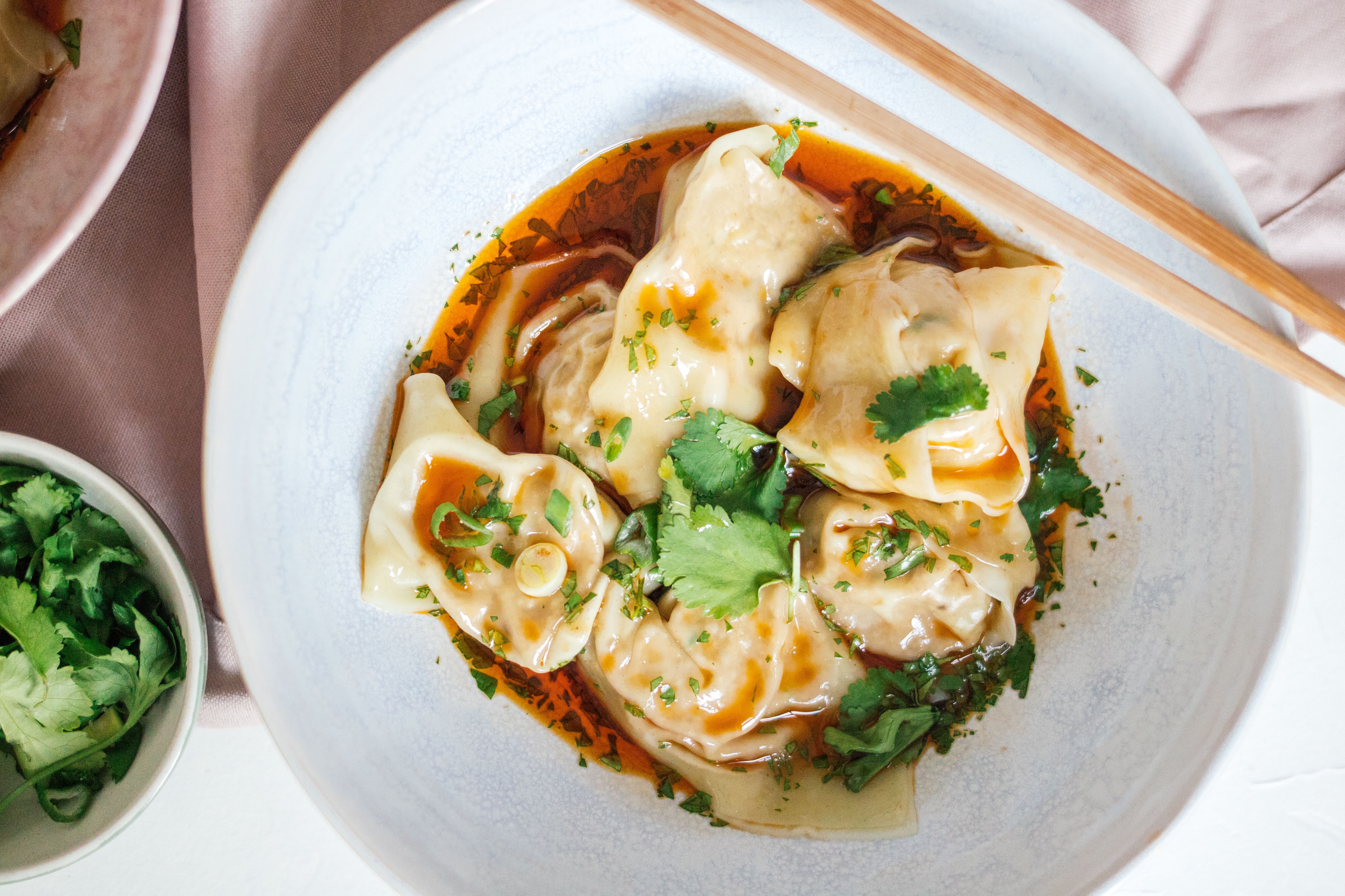 Vegane Chili Wontons