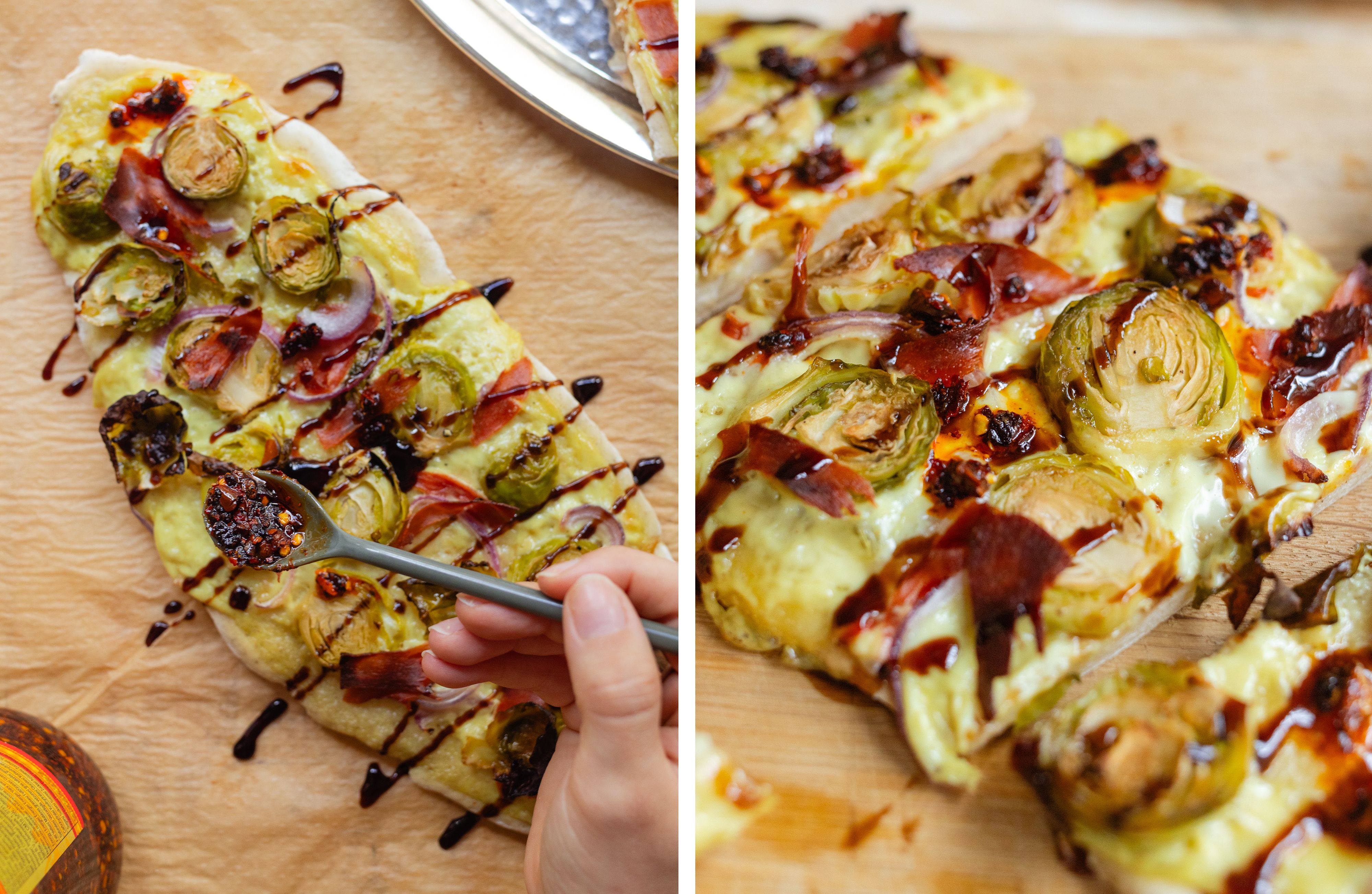 R1005 Vegane Rosenkohl-Hollandaise-Pinsa