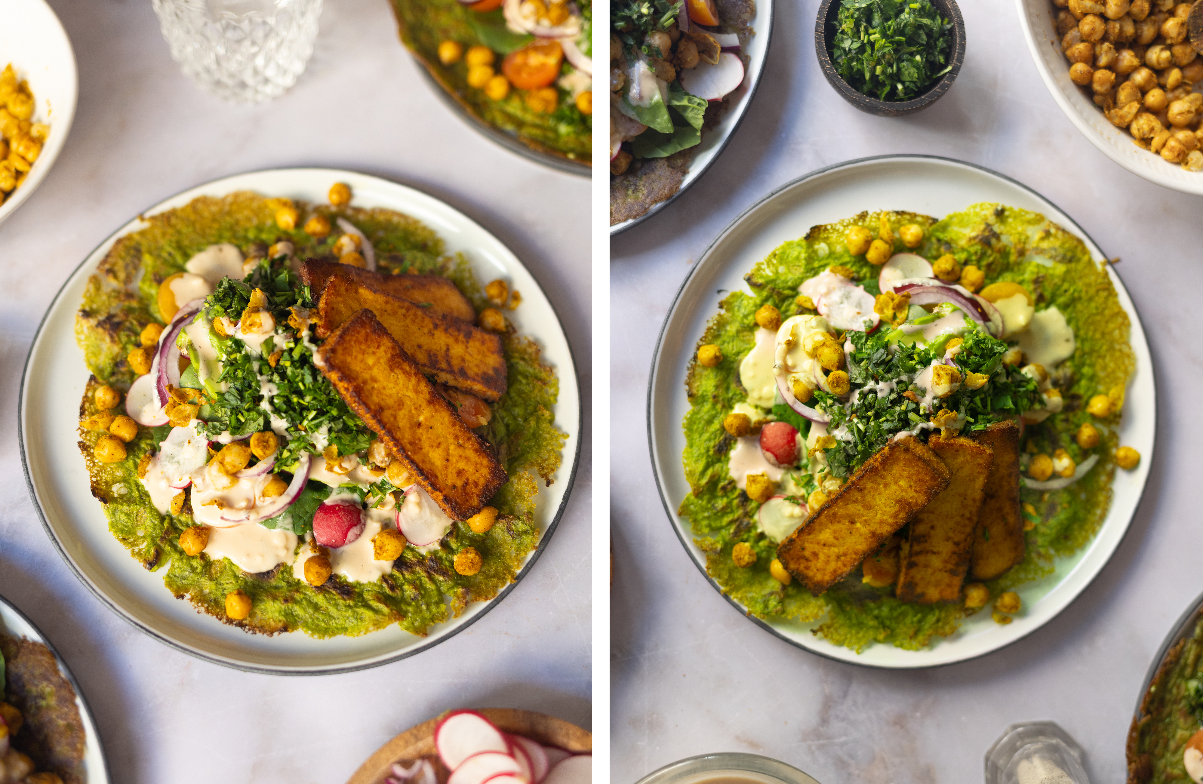 R954 Green Pea Pancakes