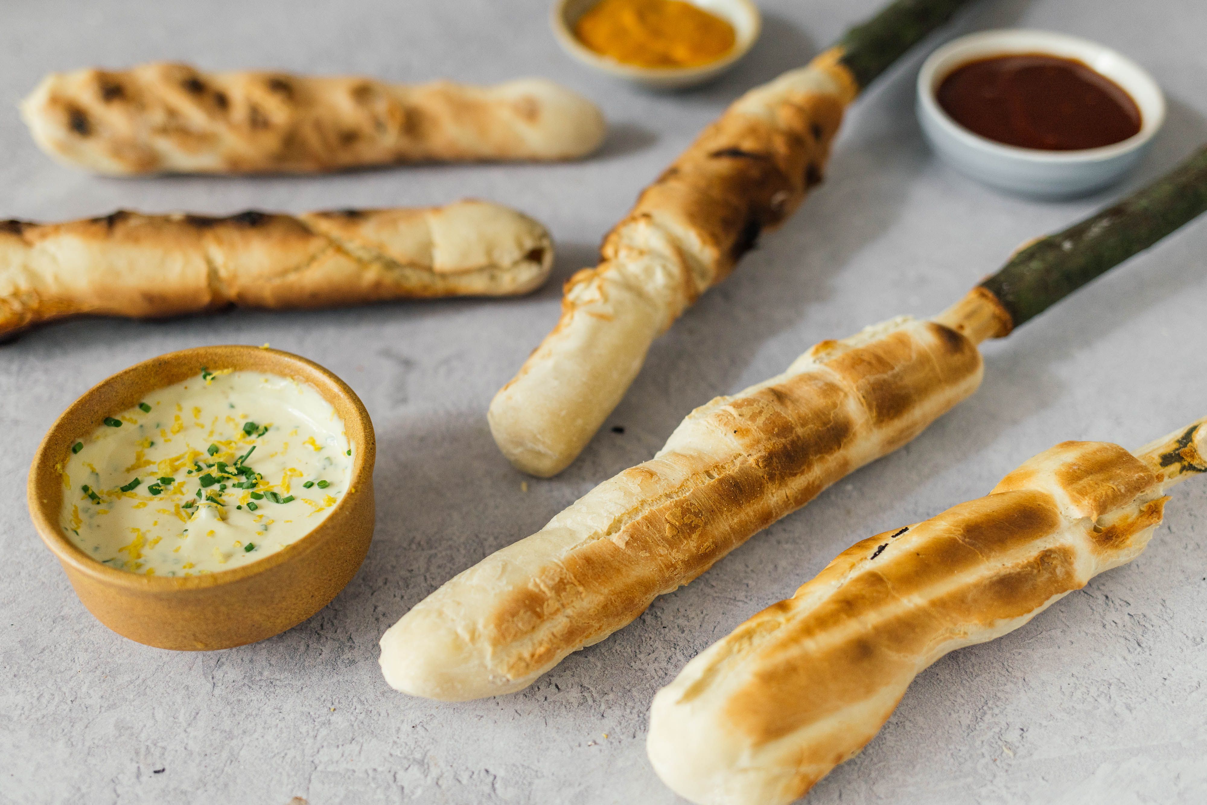 Easy Vegan Stick Bread