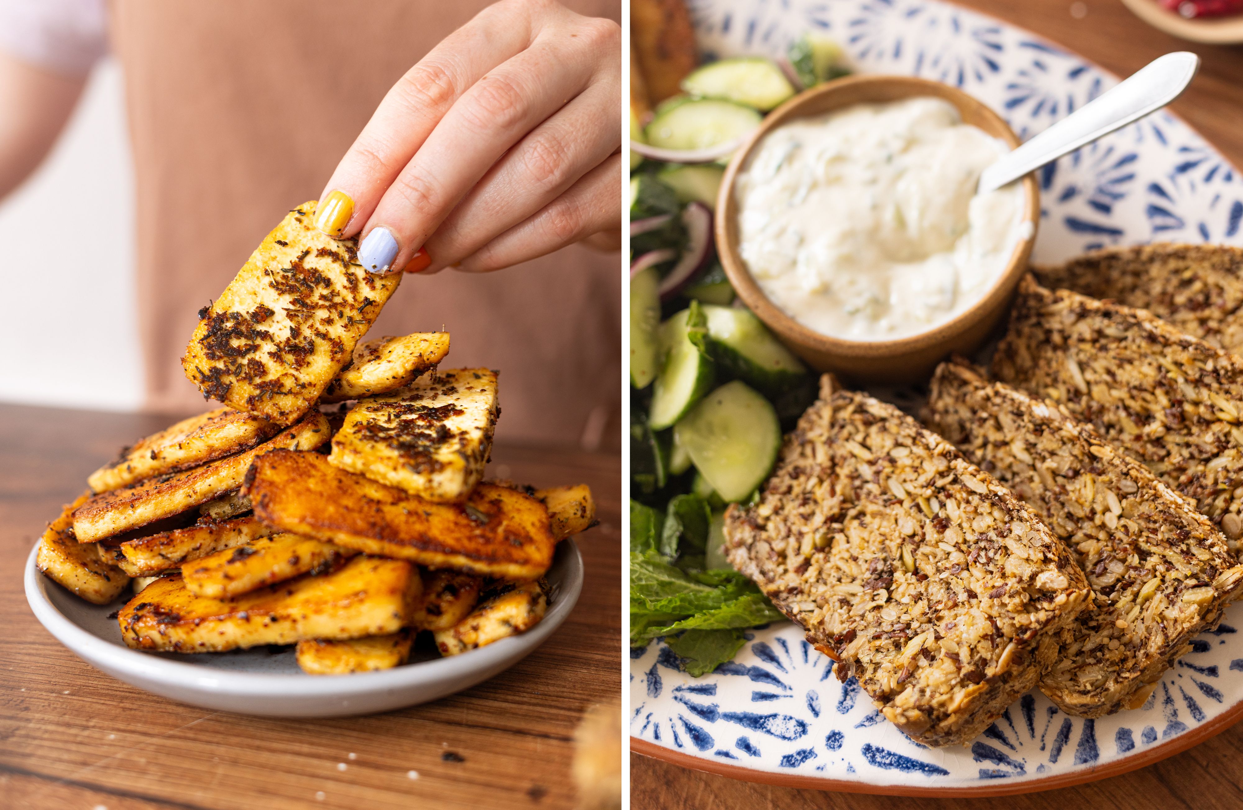 R1042 - Vegan Halloumi Toasts